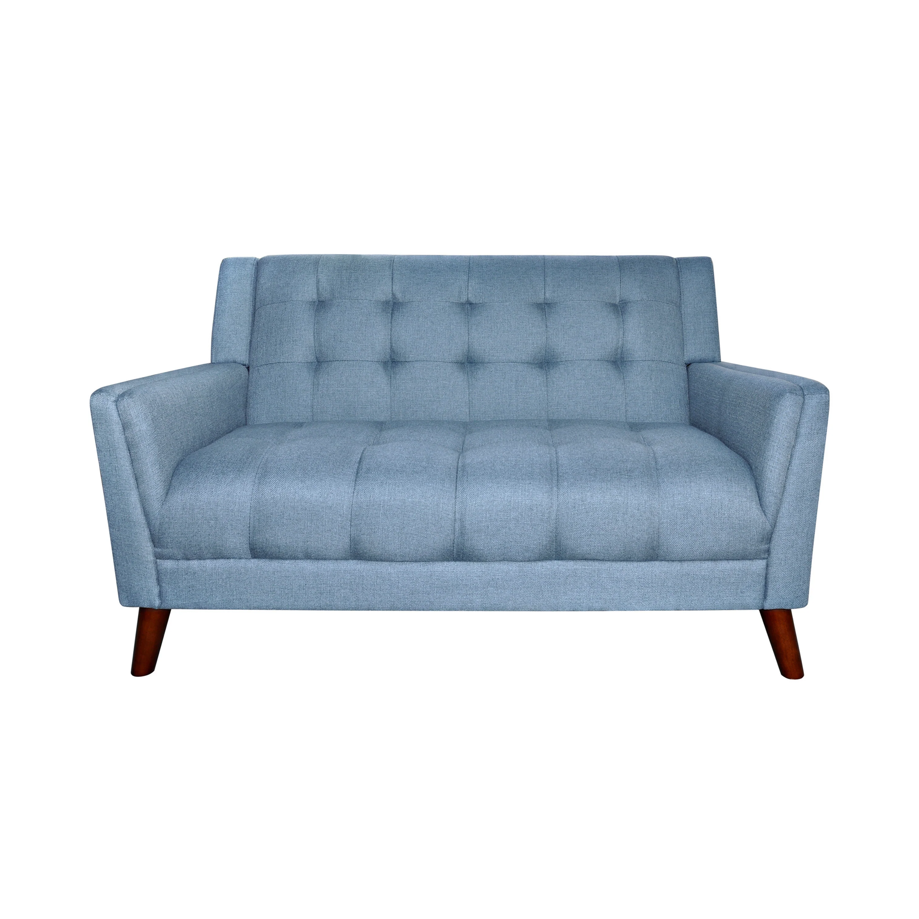 Anvith Mid Century Modern Fabric Loveseat - furnishings