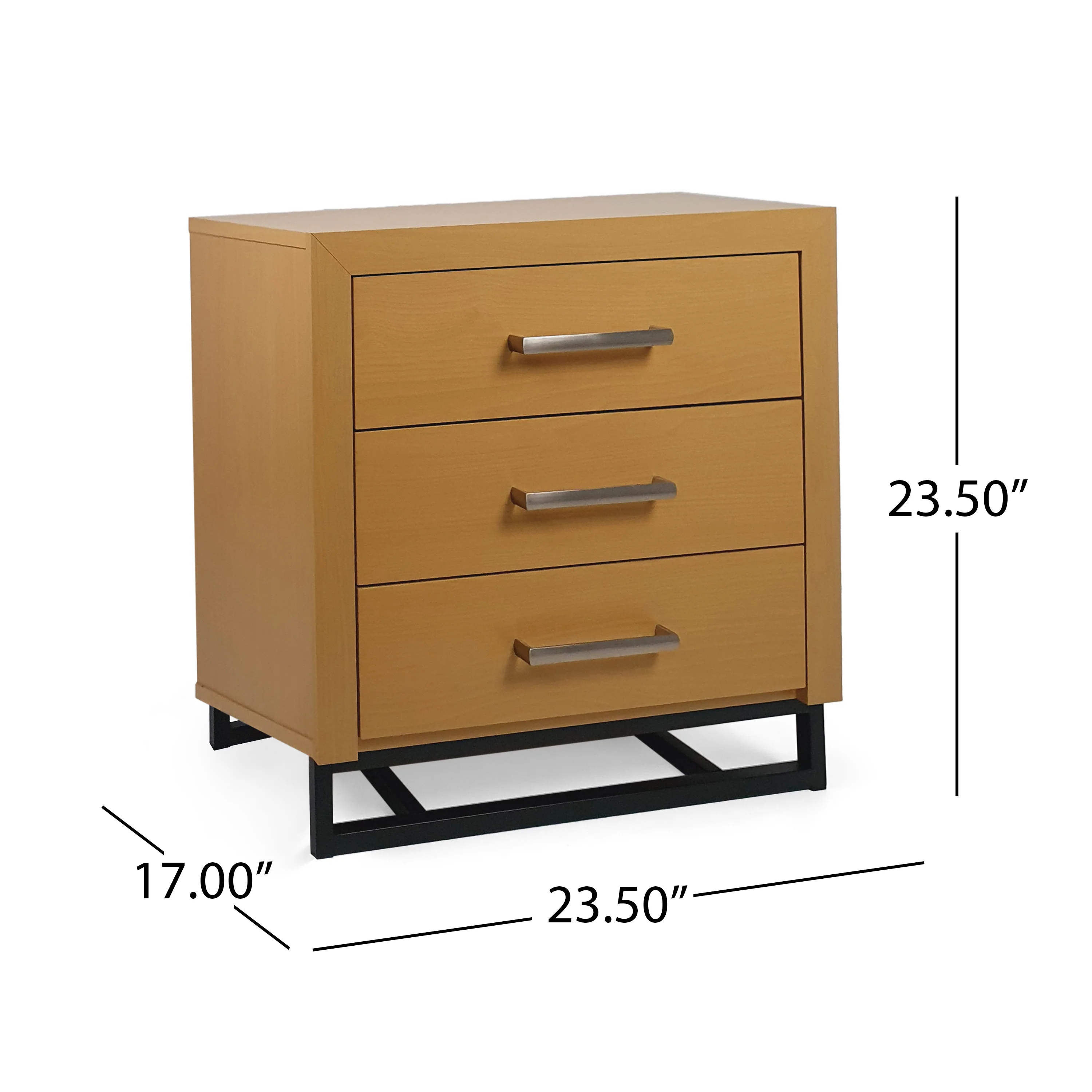Borah Contemporary Faux Wood 2 Piece 4 Drawer Dresser and Nightstand Bedroom Set - furnishings