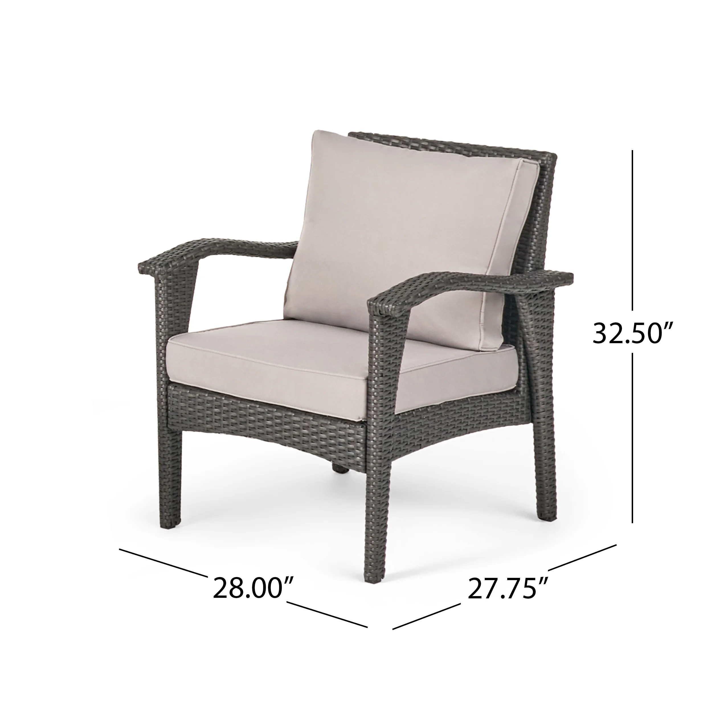 Voyage Outdoor 6 Seater Wicker Chat Set with Cushions - furnishings