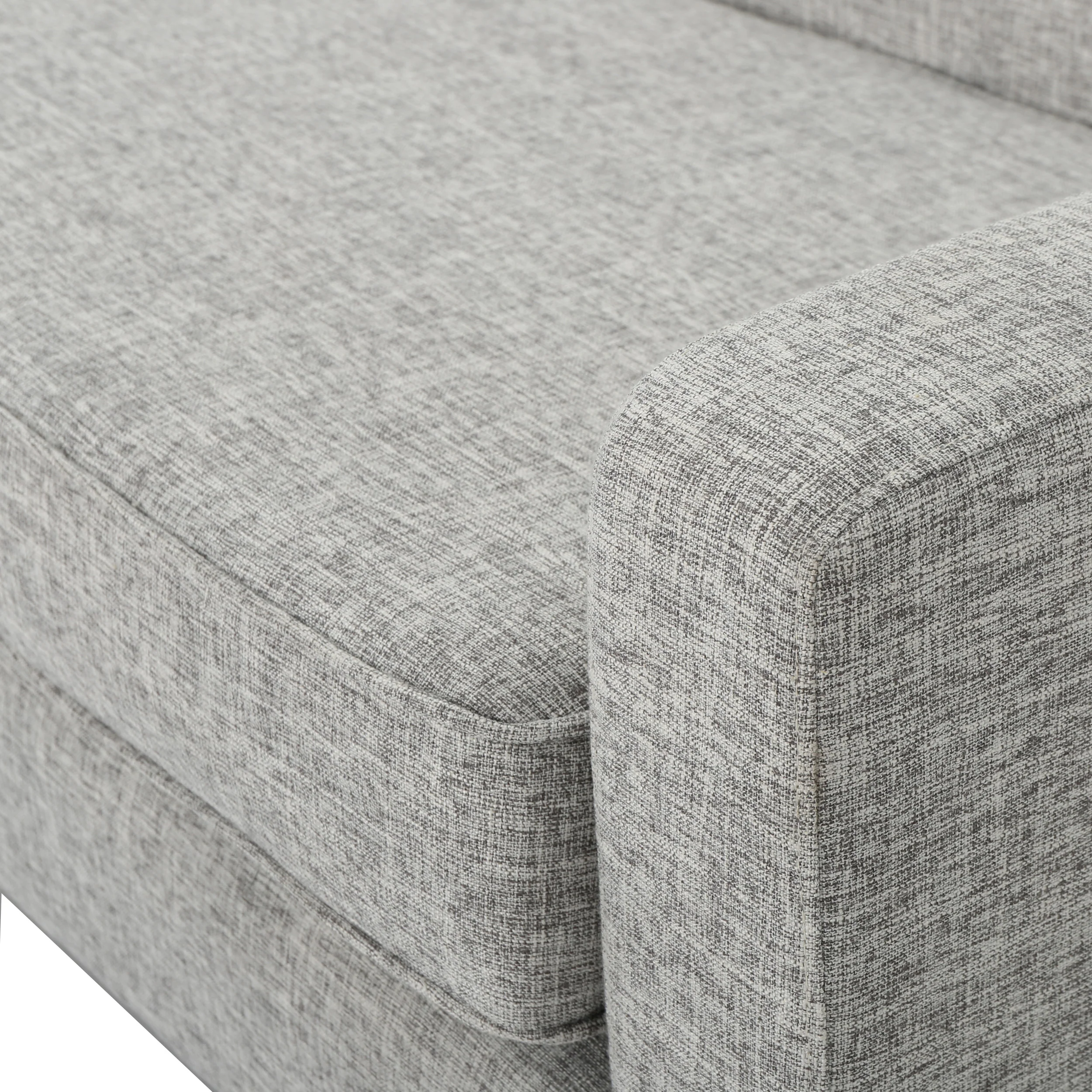 Stratford Mid Century Modern Fabric 3 Seater Sofa - furnishings