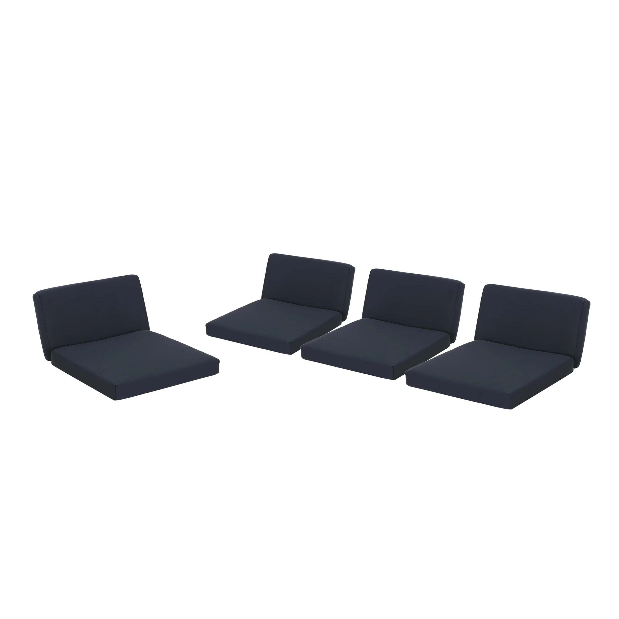 Illyria Outdoor Water Resistant Fabric Club Chair Cushions (Set of 4) - furnishings