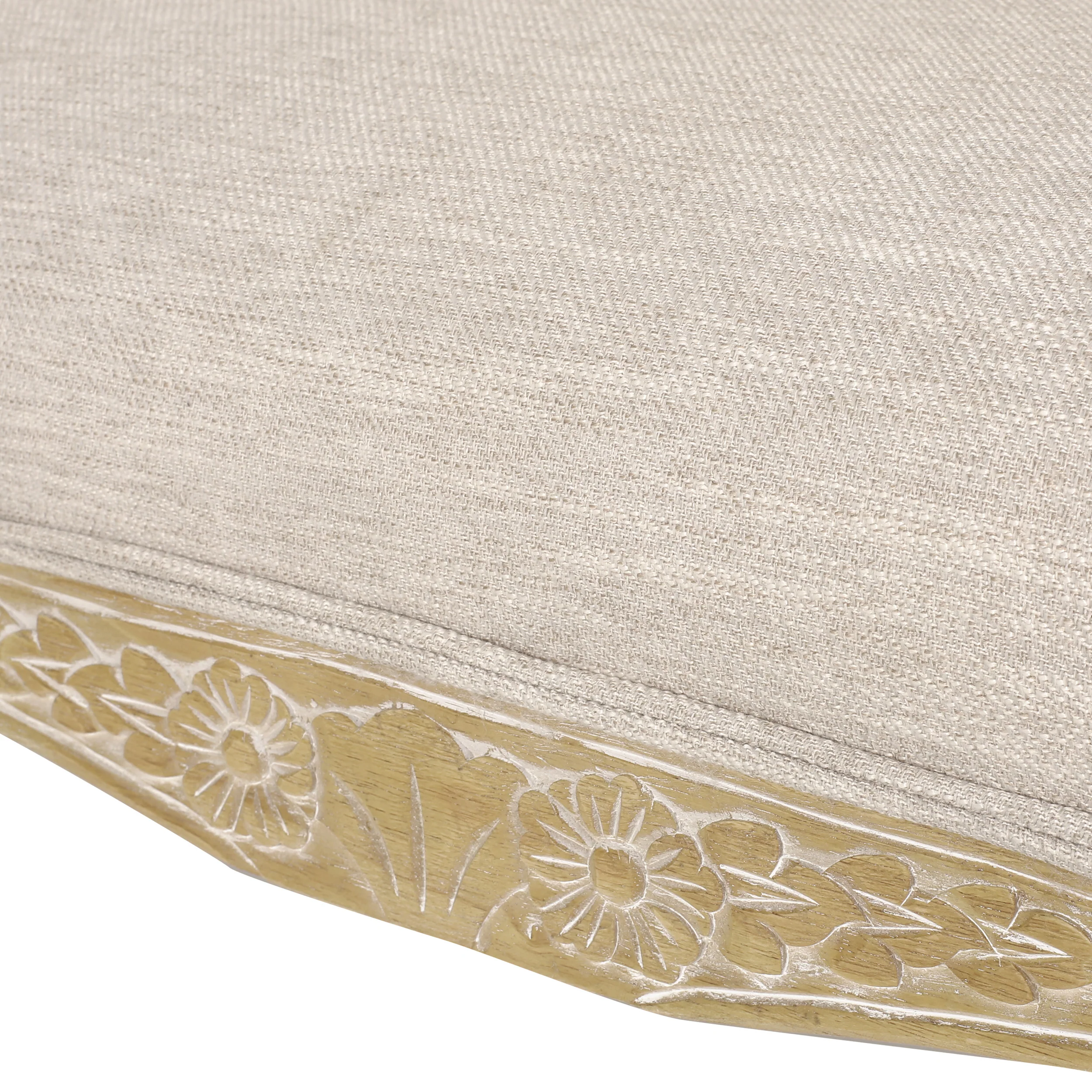 Wistar French Country Wood and Cane Loveseat - furnishings