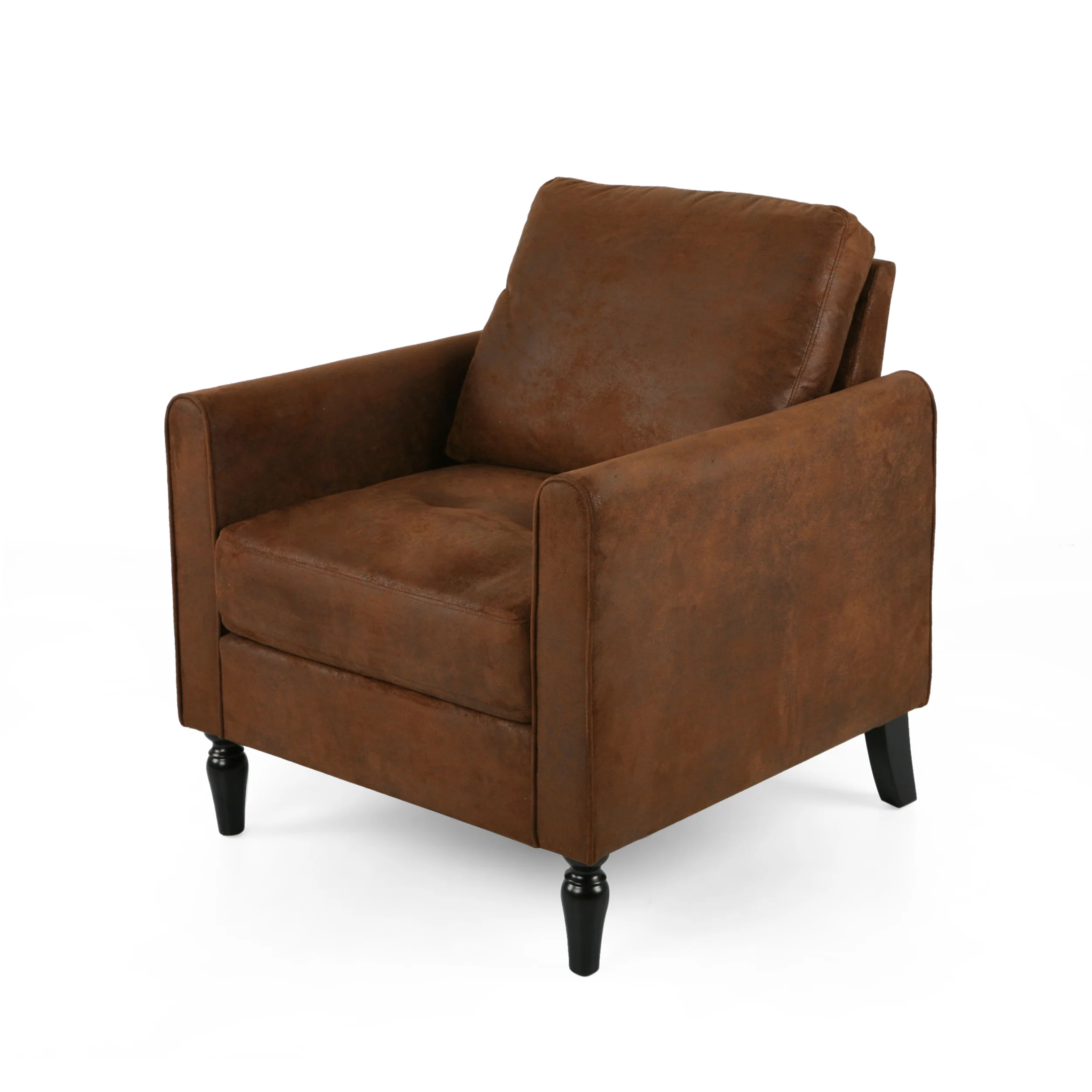 Xyan Contemporary Club Chair with Plush Microfiber Cushions - furnishings