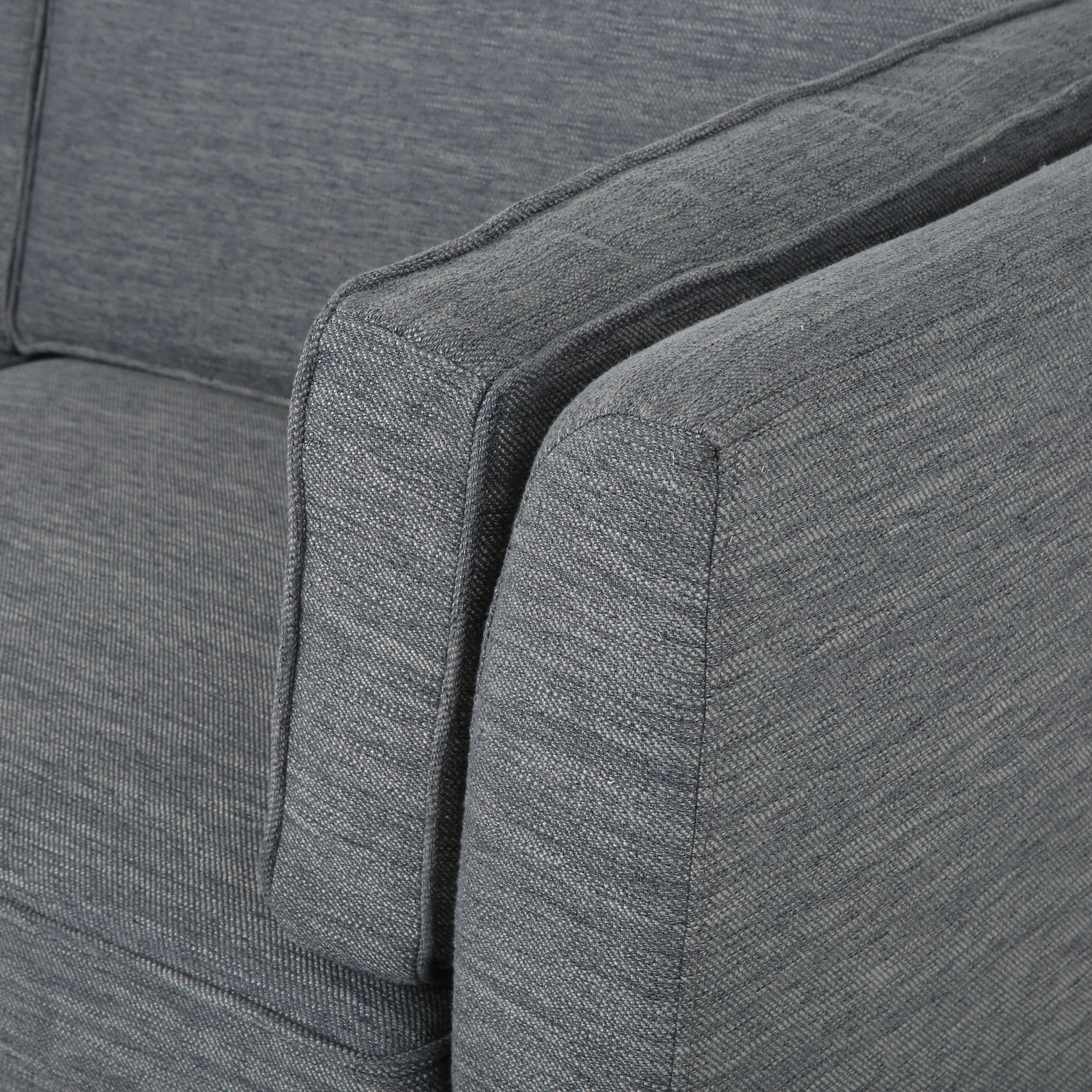 Sabirin Contemporary 3 Seater Fabric Sofa - furnishings