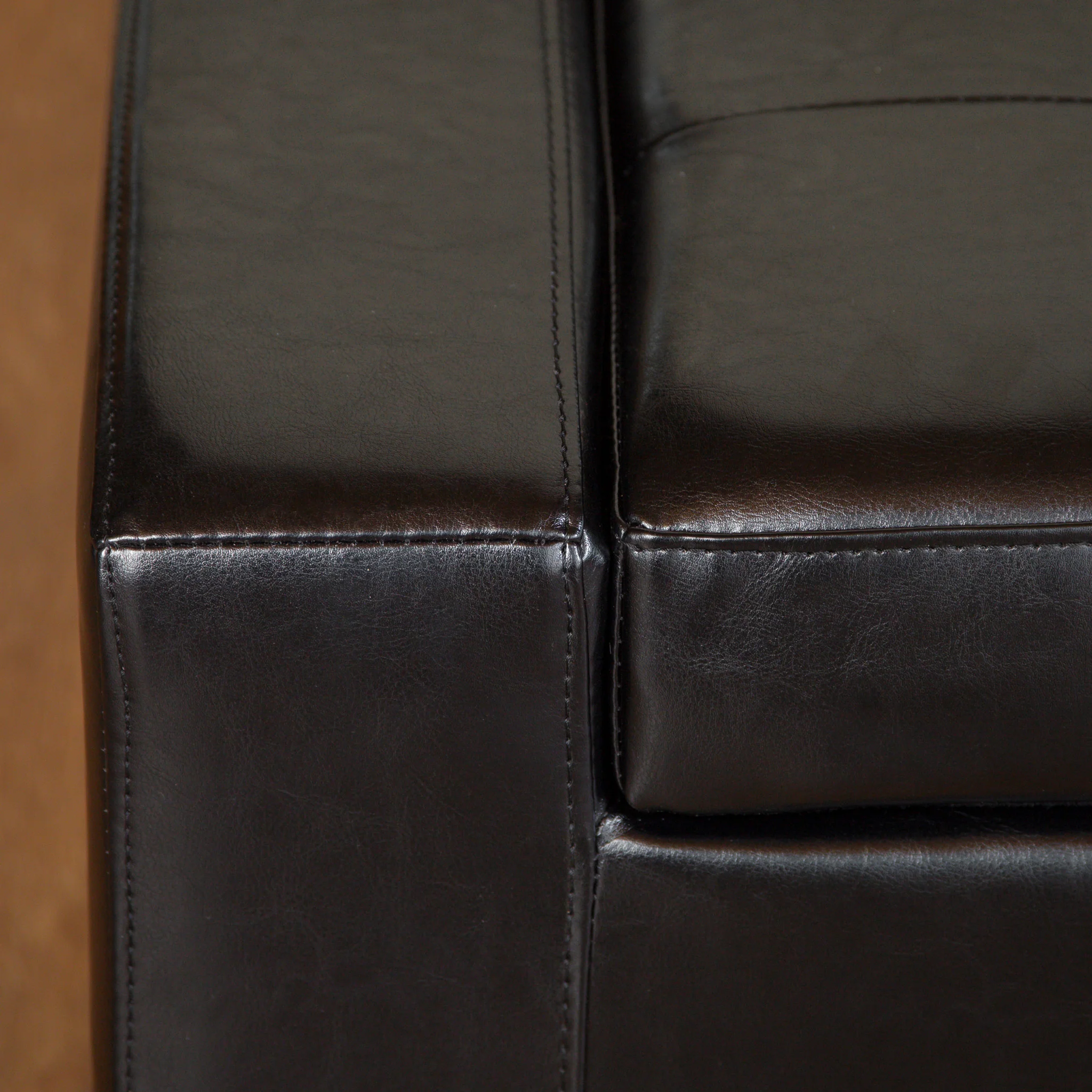 Rothwell Contemporary Tufted Bonded Leather Storage Ottoman Bench - furnishings