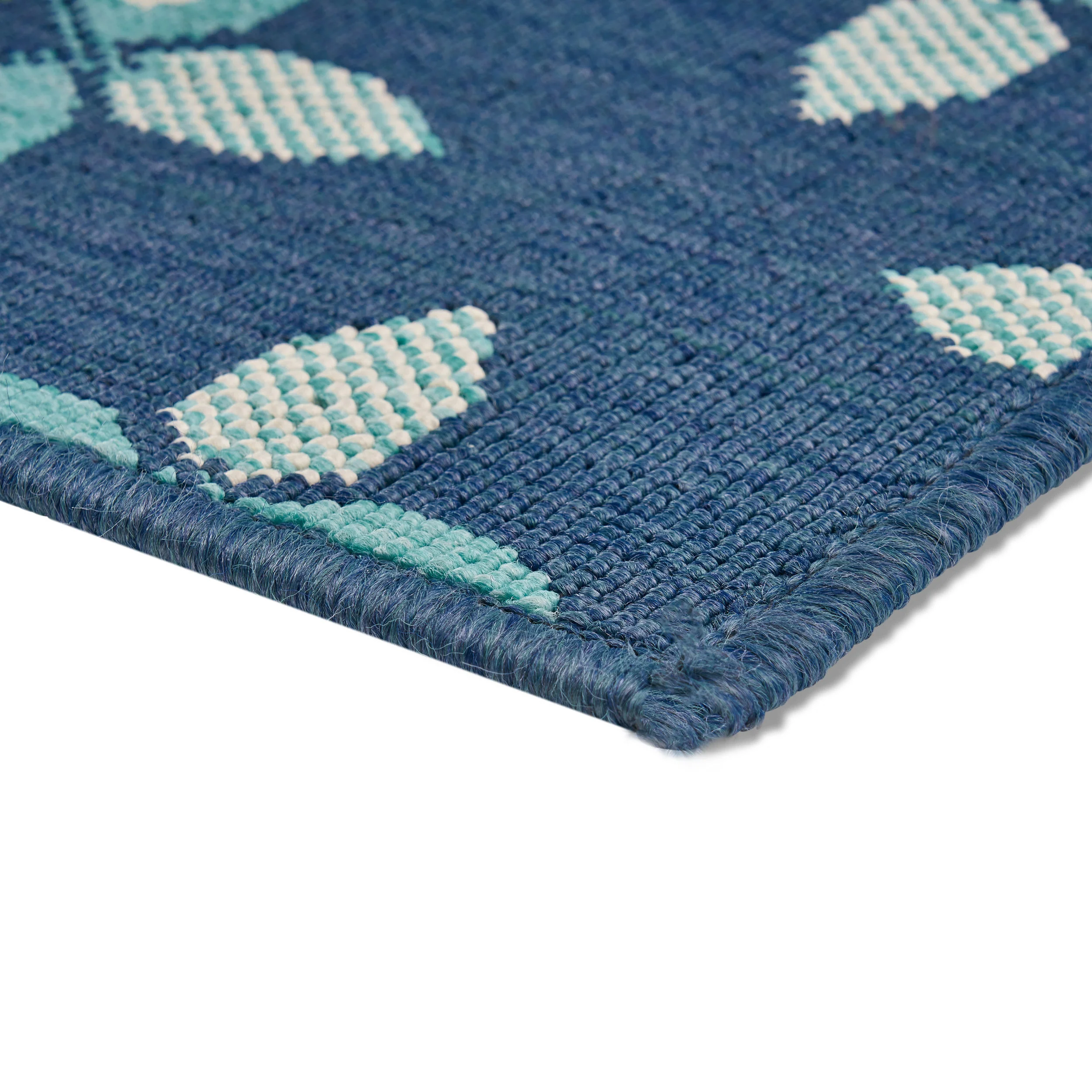 Pazel Indoor/Outdoor Floral Area Rug, Blue and Green - furnishings