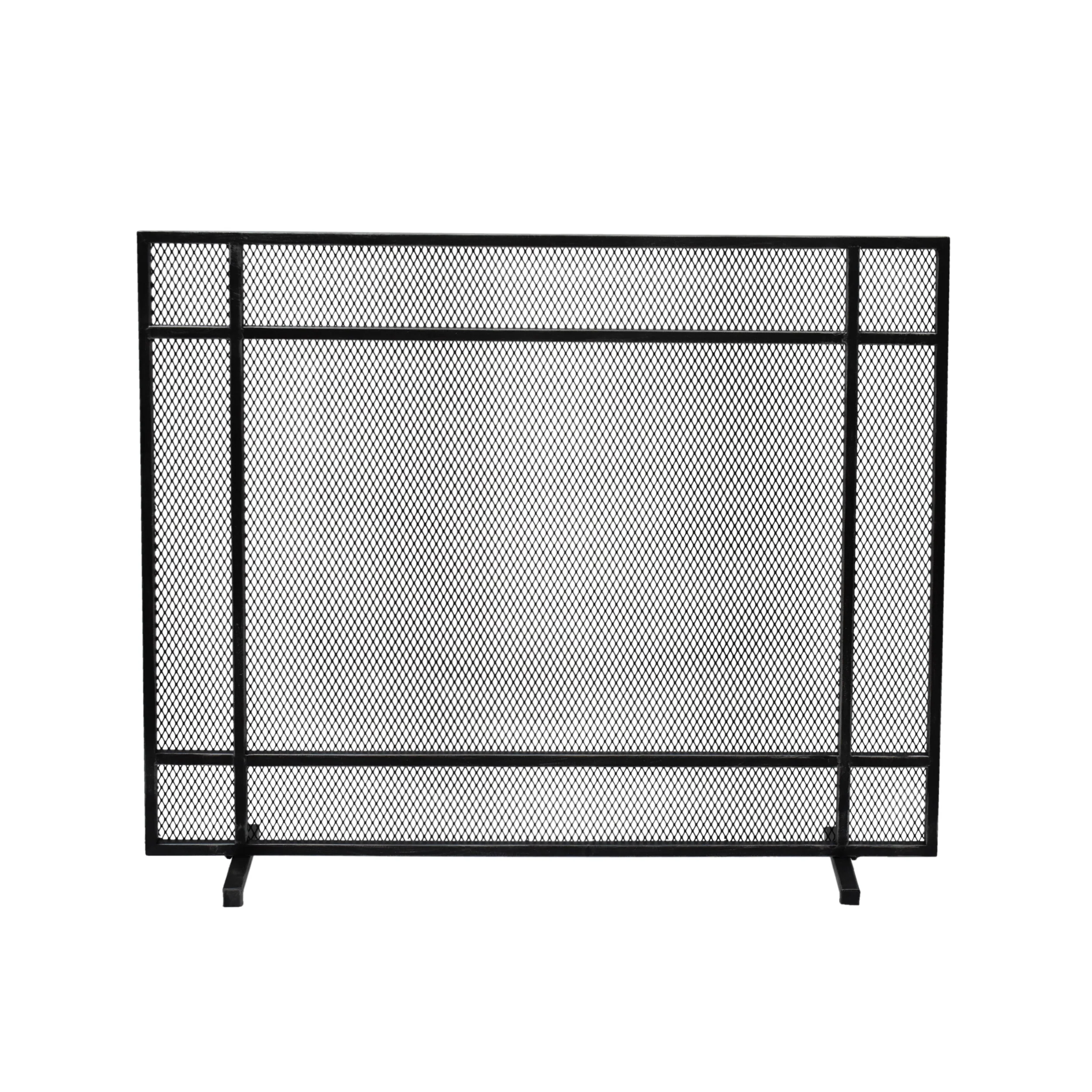 Markus Modern Single Panel Iron Firescreen - furnishings