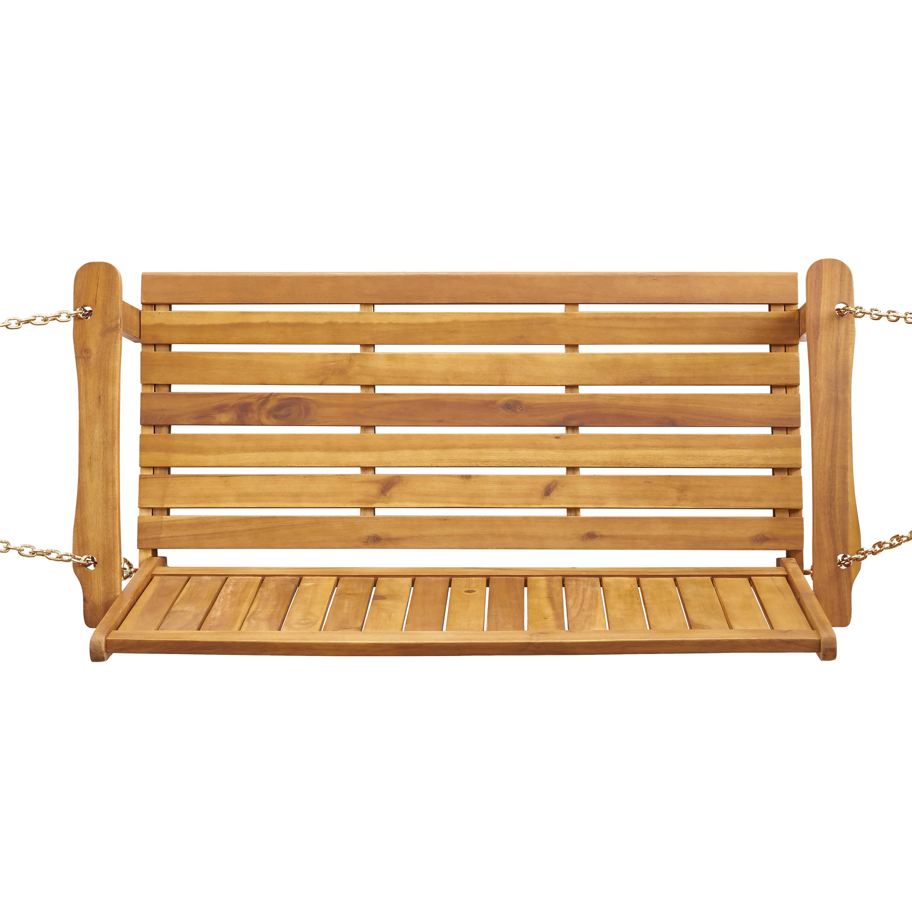 Lilith Outdoor Aacia Wood Porch Swing - furnishings