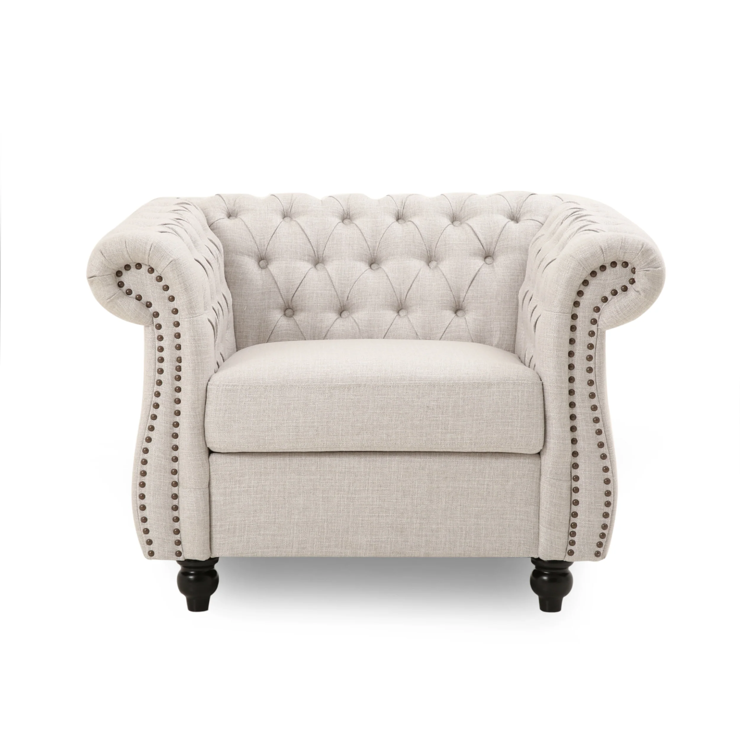 Galilea Chesterfield Fabric Club Chair - furnishings