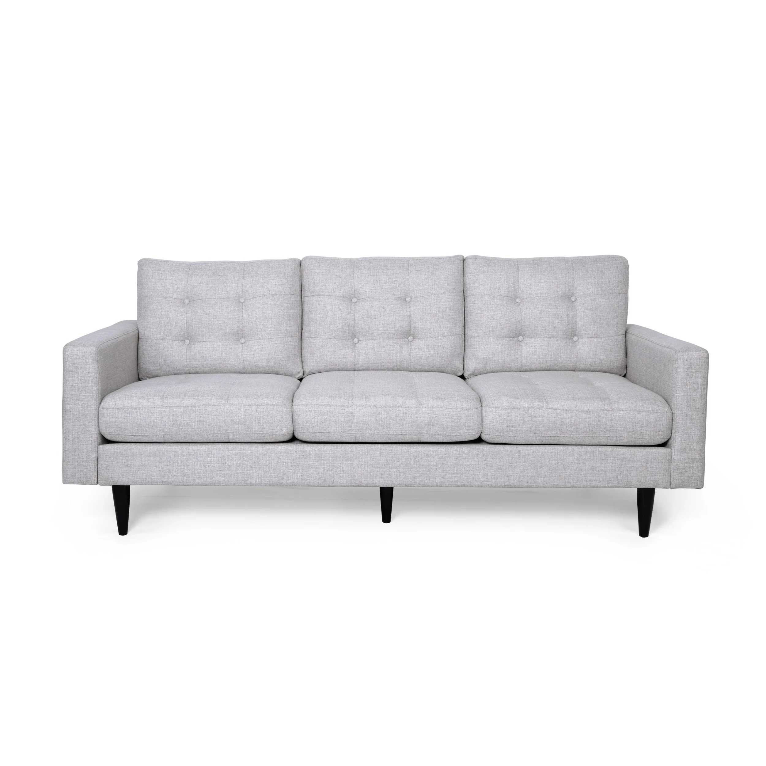 Ayumi Contemporary Tufted Fabric 3 Seater Sofa - furnishings
