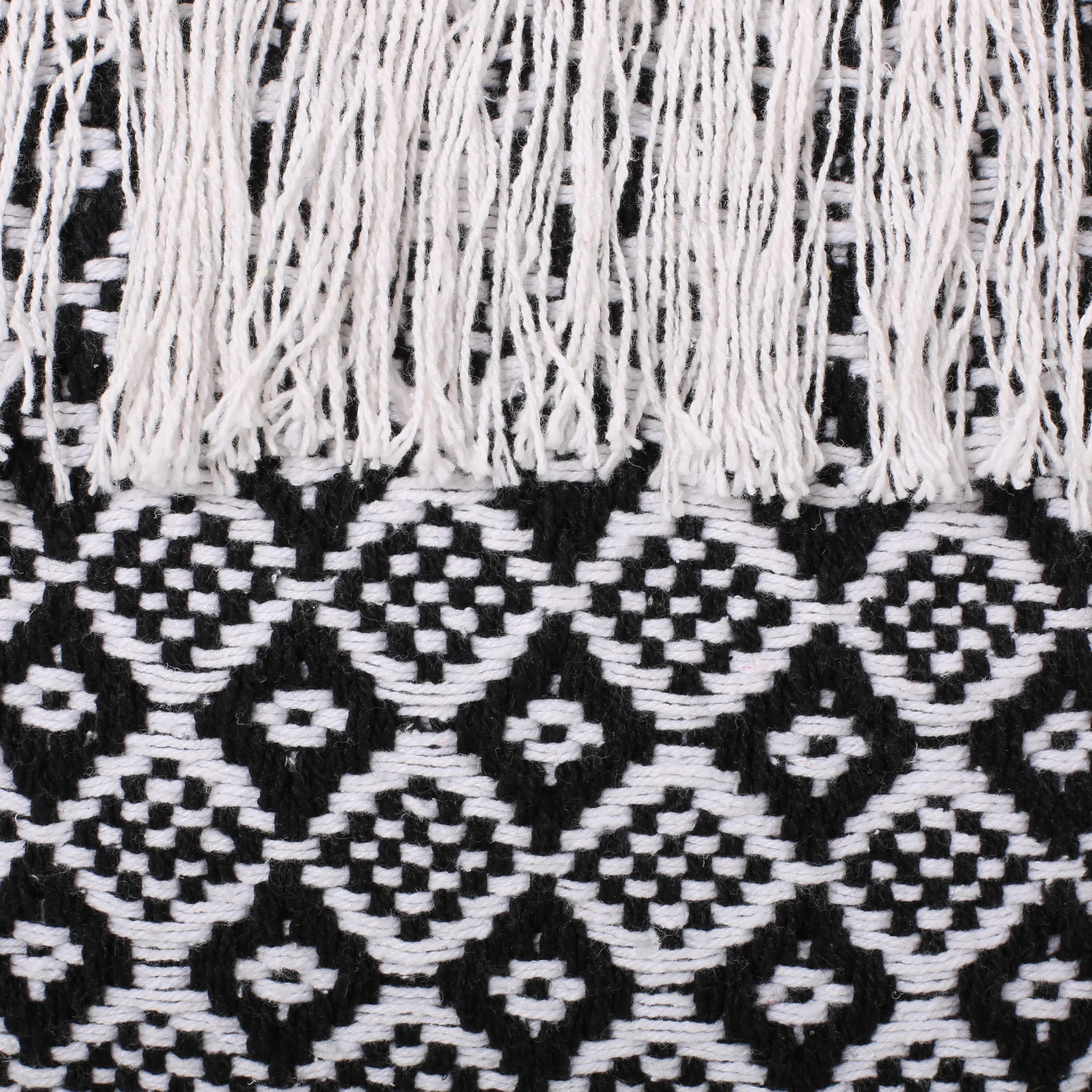 Derrin Boho Fabric Cube Pouf - furnishings