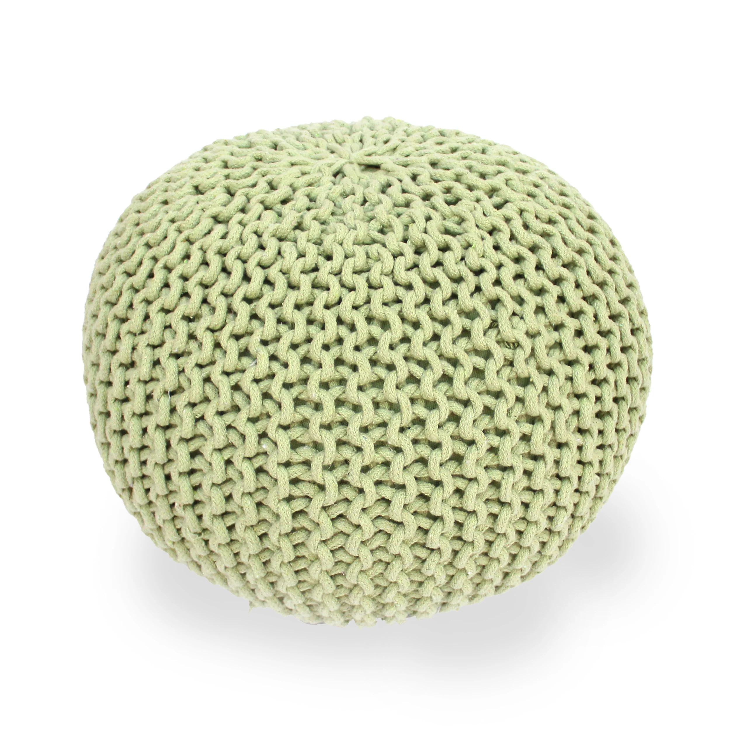 Poona Handcrafted Modern Cotton Pouf - furnishings