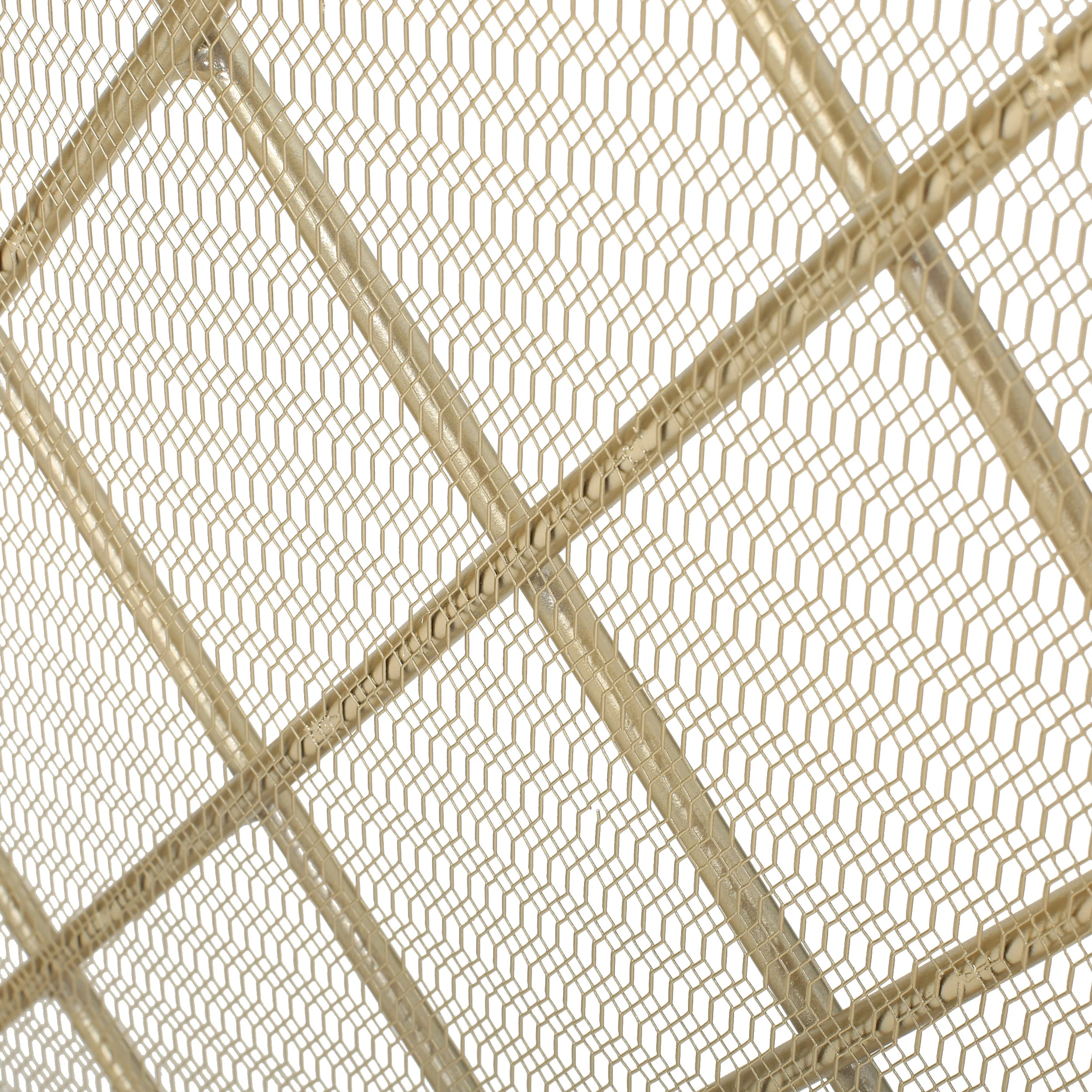 Angella 3 Panelled Iron Fireplace Screen - furnishings