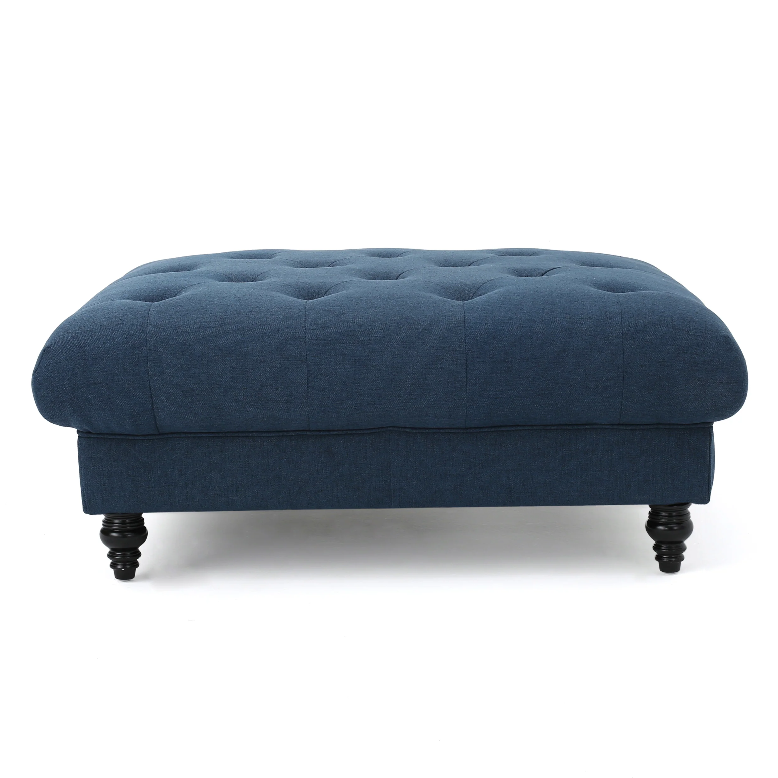 Parisian Tufted Fabric Square Ottoman Coffee Table - furnishings