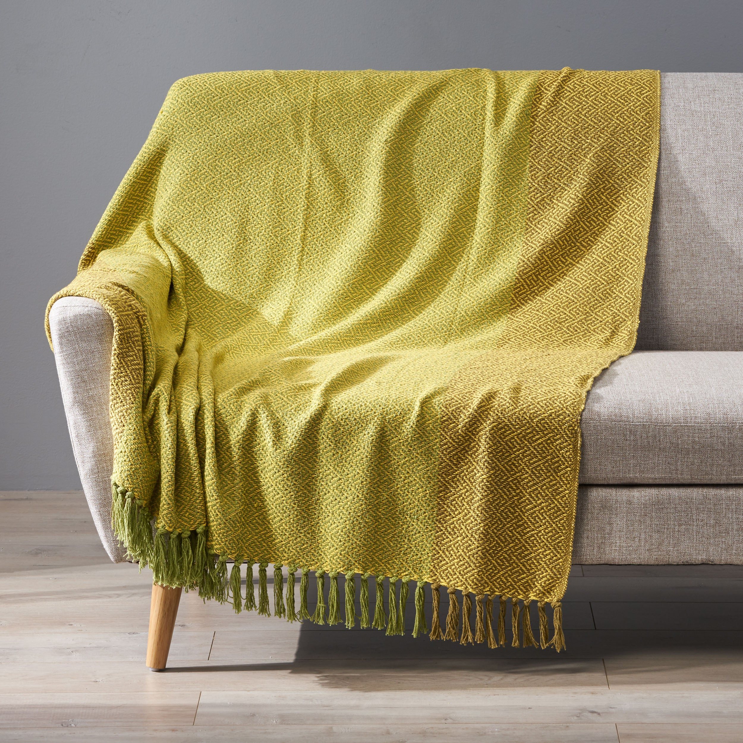 Jake Cotton Throw Blanket - furnishings