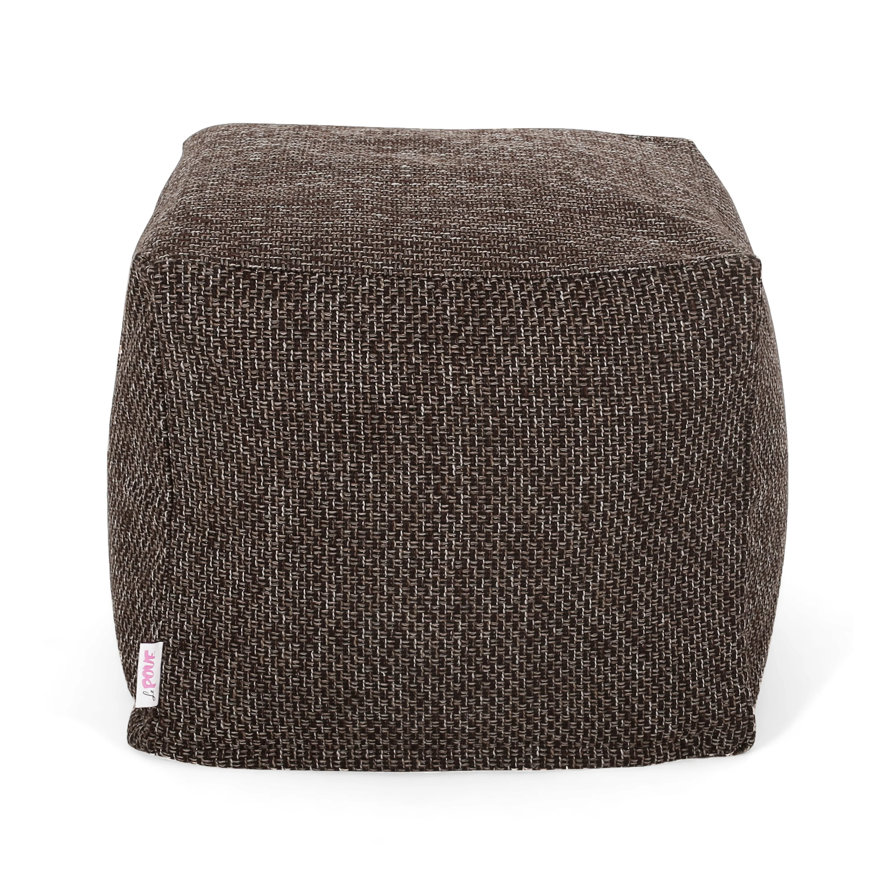Rakiya Contemporary Fabric Pouf - furnishings
