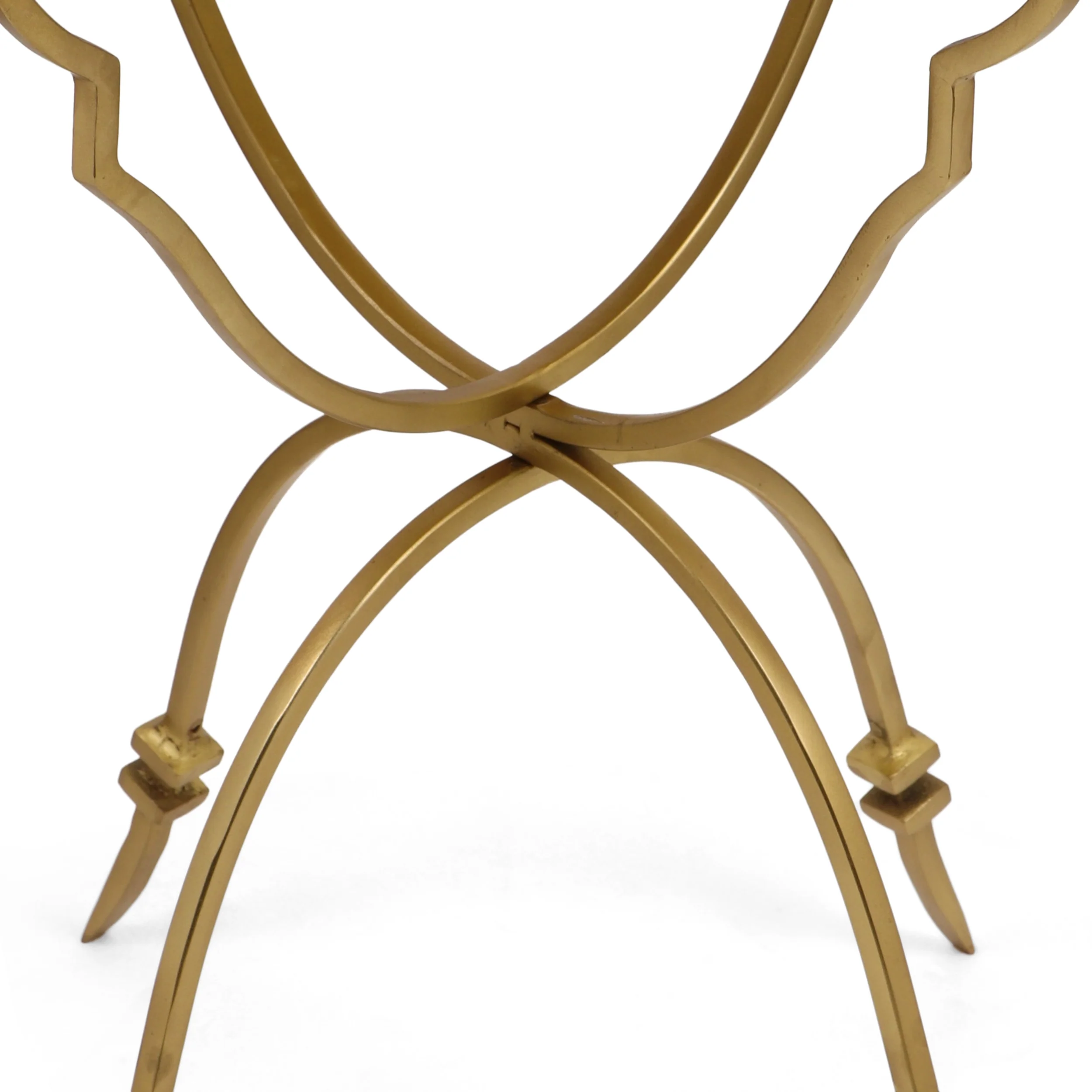 Bracha Vintage Style Iron Tray Top Side Table - furnishings