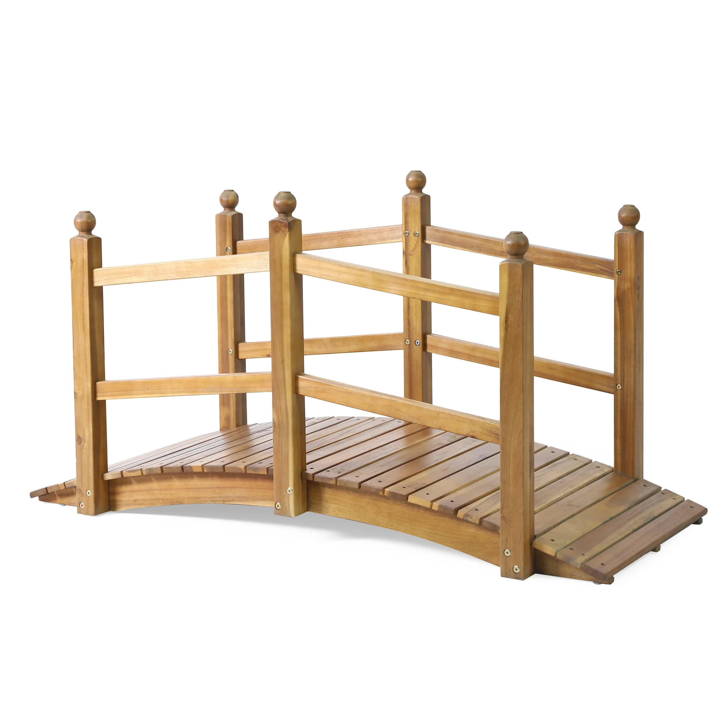 Schley Outdoor Acacia Wood Bridge - furnishings