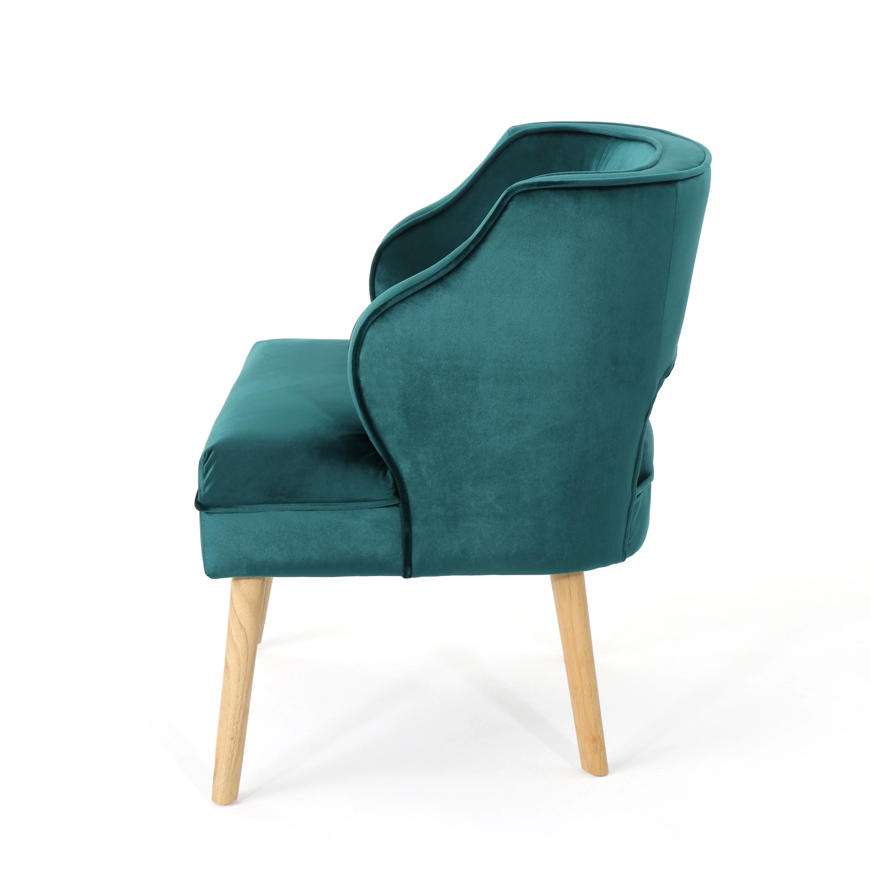 Michaela Mid Century Modern Velvet Accent Chair - furnishings