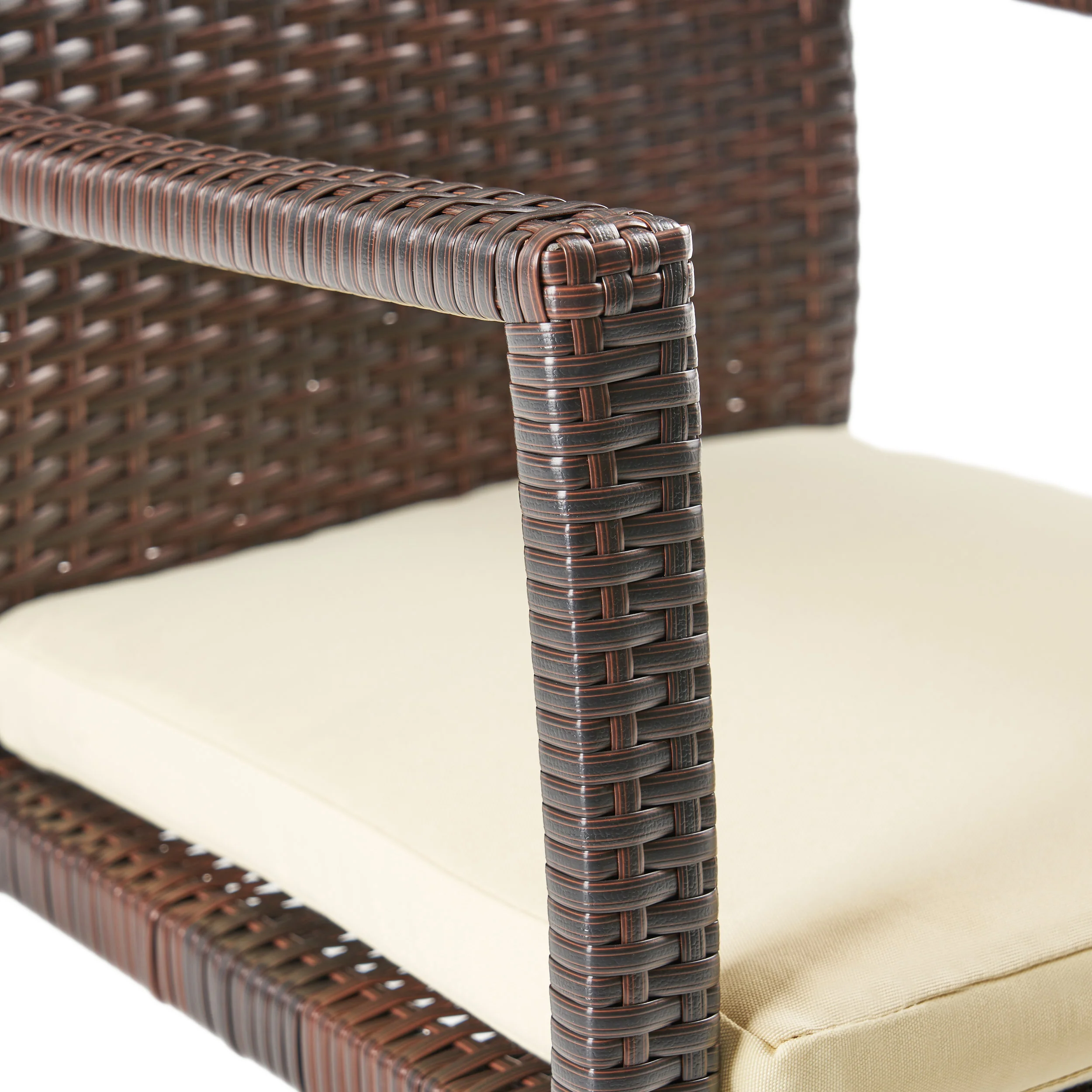 Maise Outdoor 8 Seater Expandable Wood and Wicker Dining Set - furnishings