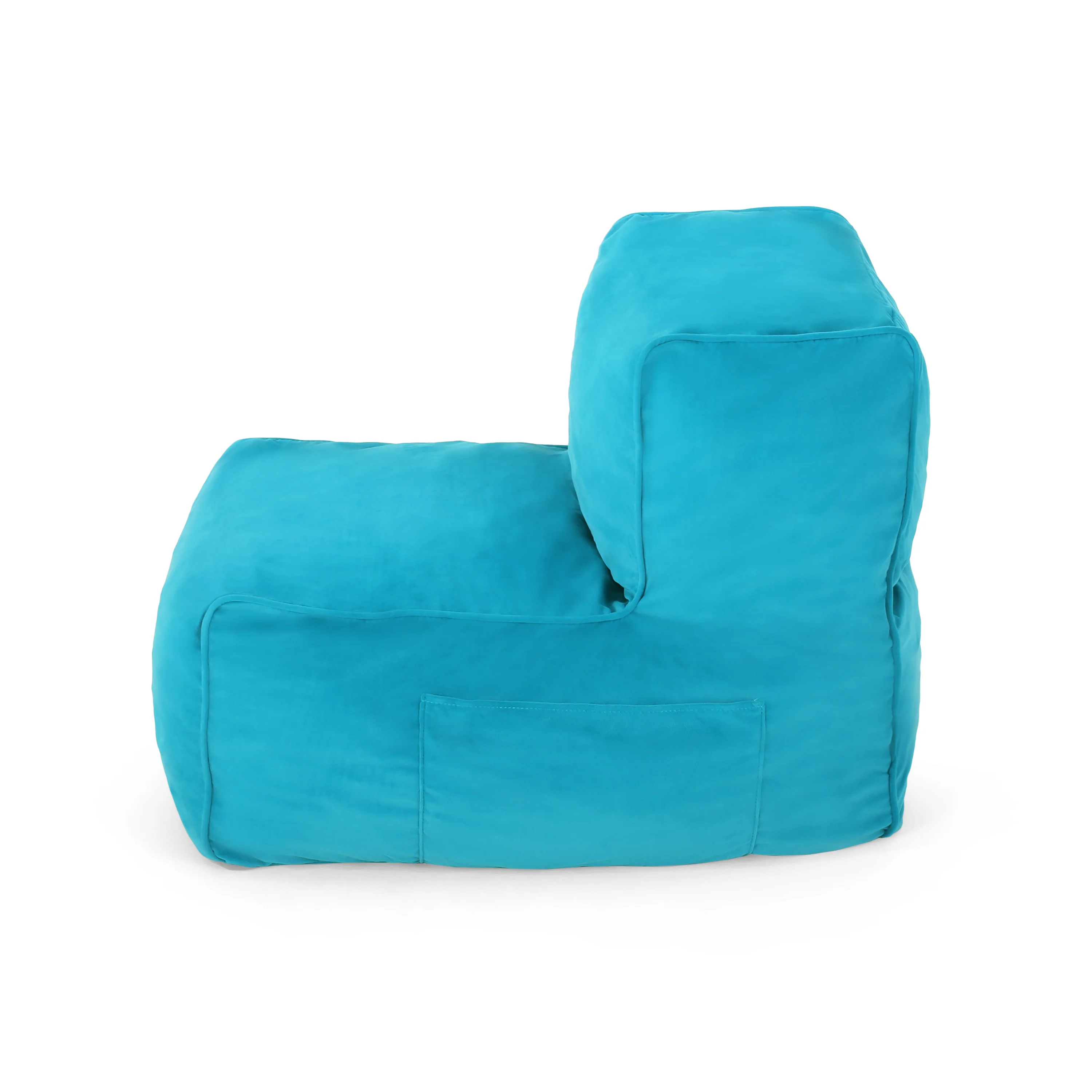 Caraway Modern Velvet Bean Bag Chair - furnishings