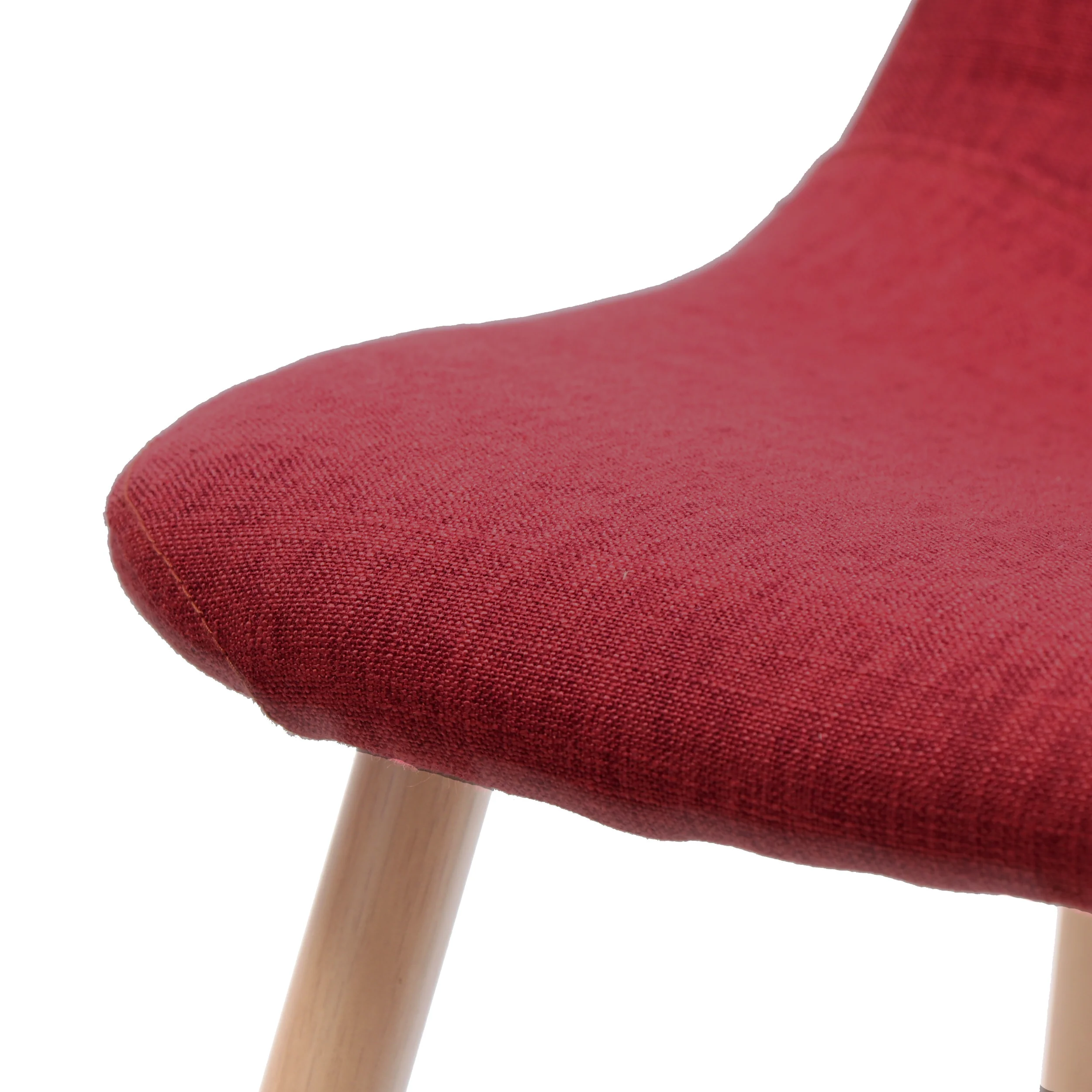 Sherdan Mid Century Fabric Dining Chairs with Wood Finished Legs - Set of 2 - furnishings