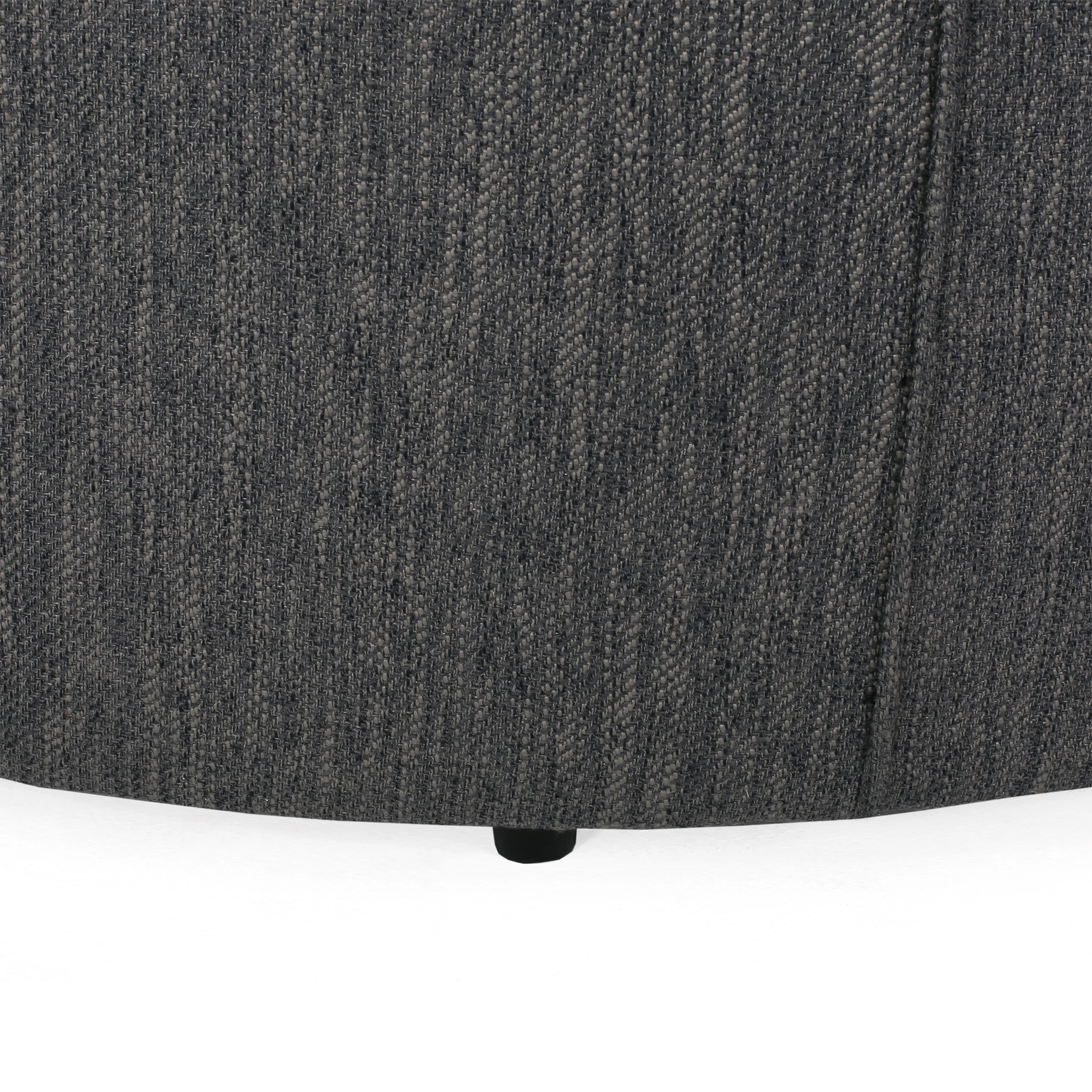 Gowen Fabric Upholstered Round Ottoman - furnishings