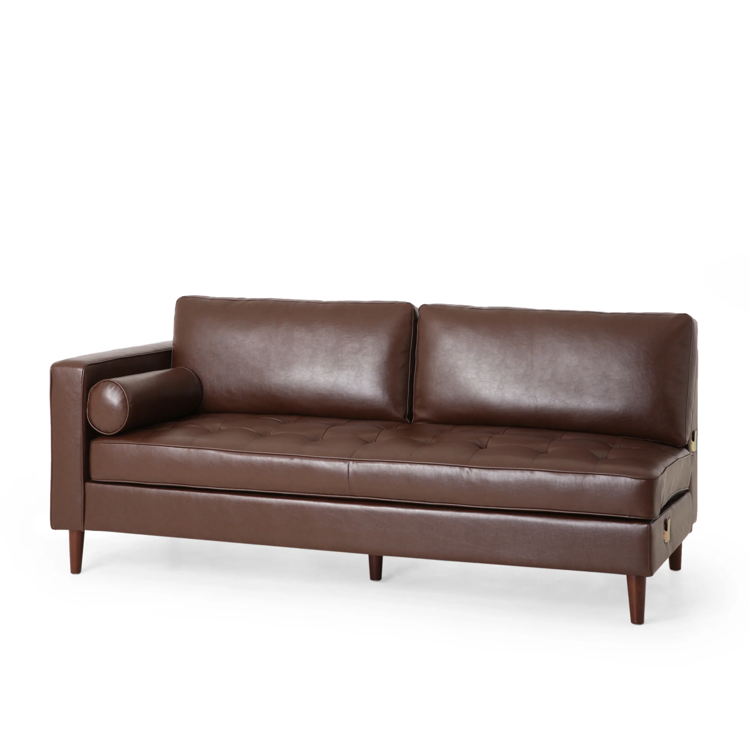 Lockbourne Contemporary Tufted Upholstered Chaise Sectional - furnishings