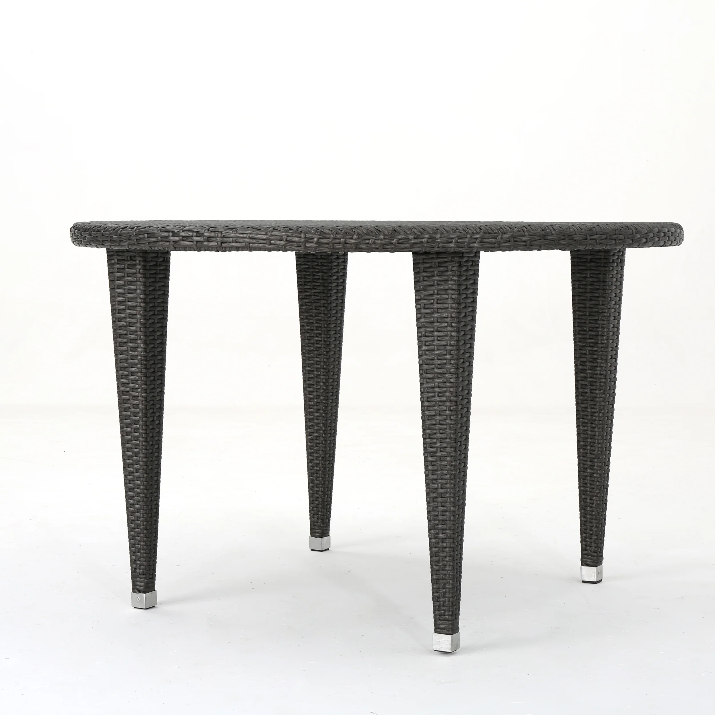 Hardy Outdoor 5 Piece Wicker Dining Set, Grey - furnishings