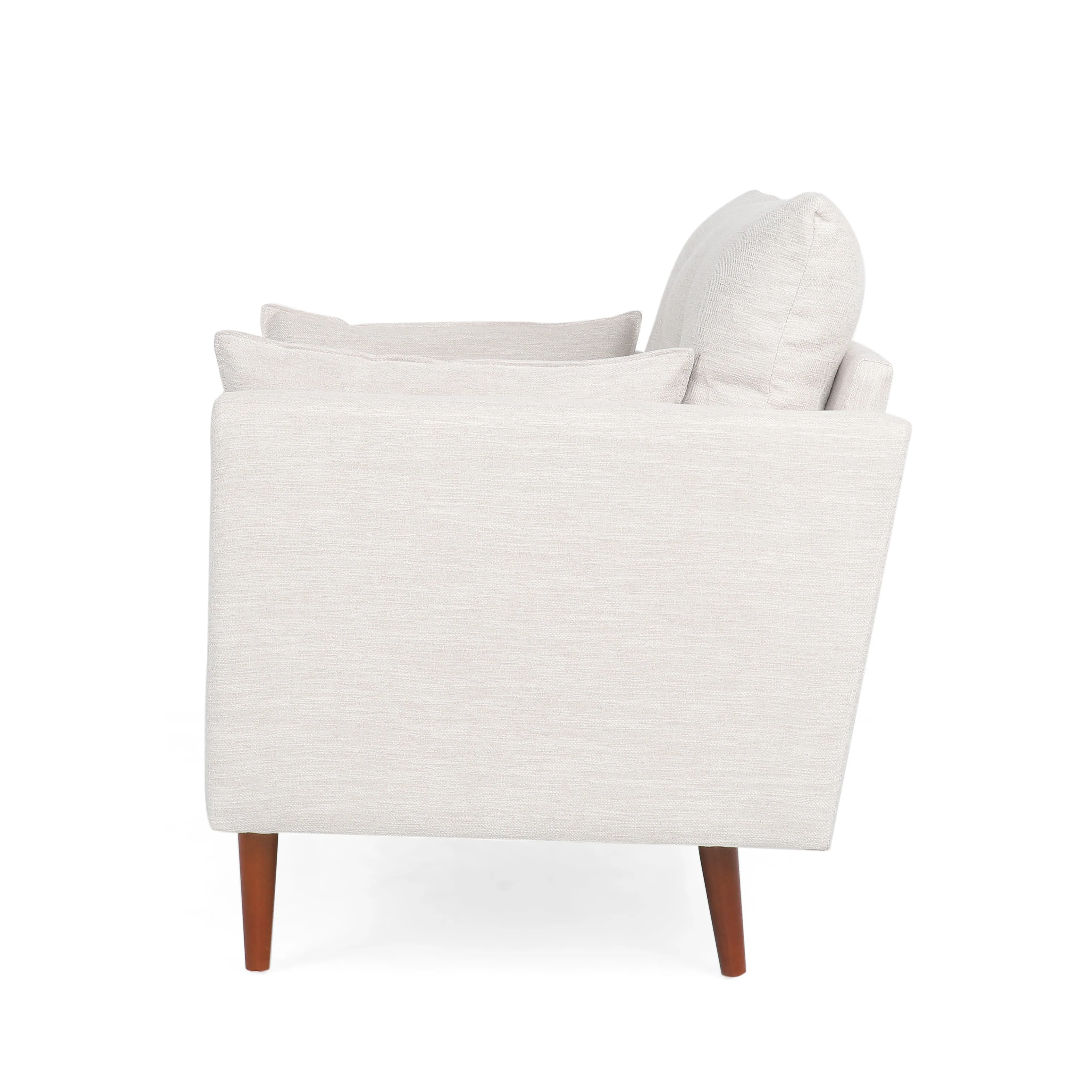 Ashuelot Mid Century Modern Fabric Tufted Club Chair with Accent Pillows - furnishings