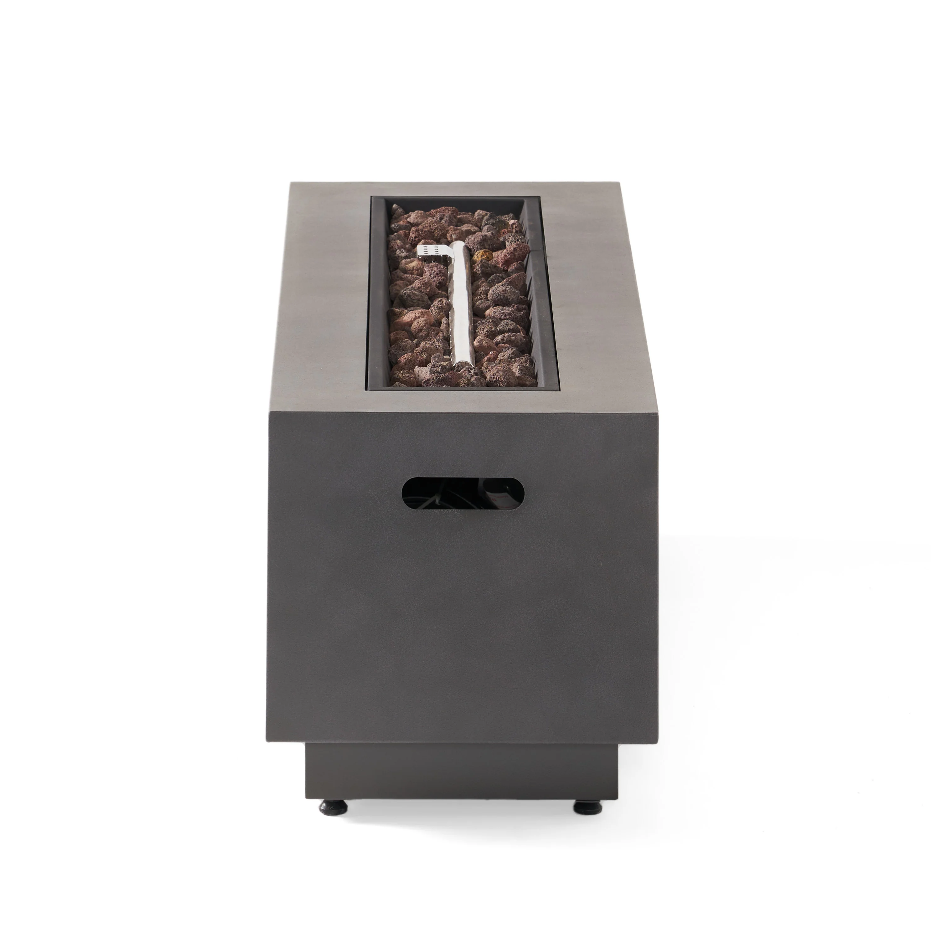 Jefferson Outdoor Rectangular Fire Pit with Tank Holder - furnishings
