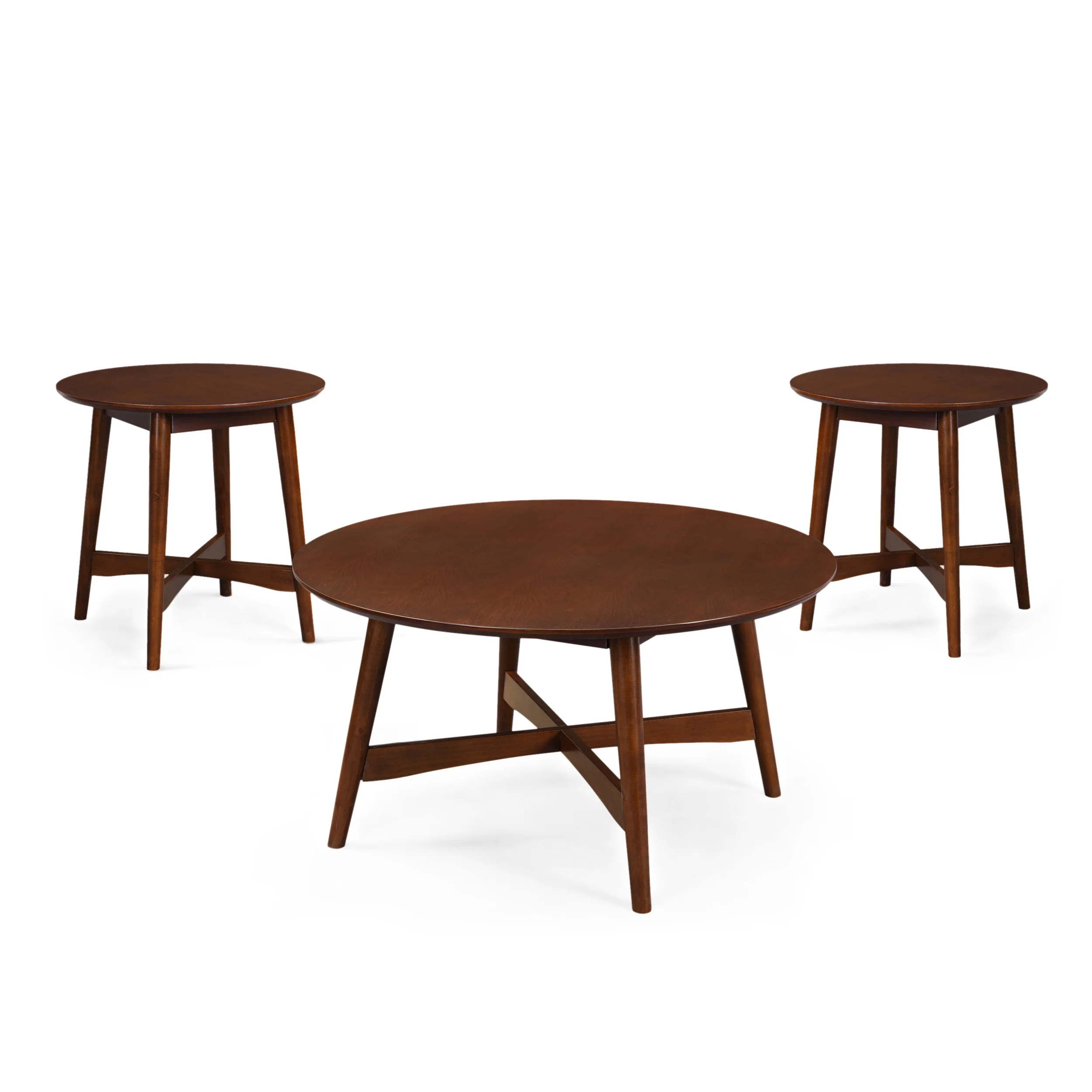 Murdock Mid-Century Modern Wood Table Set - furnishings