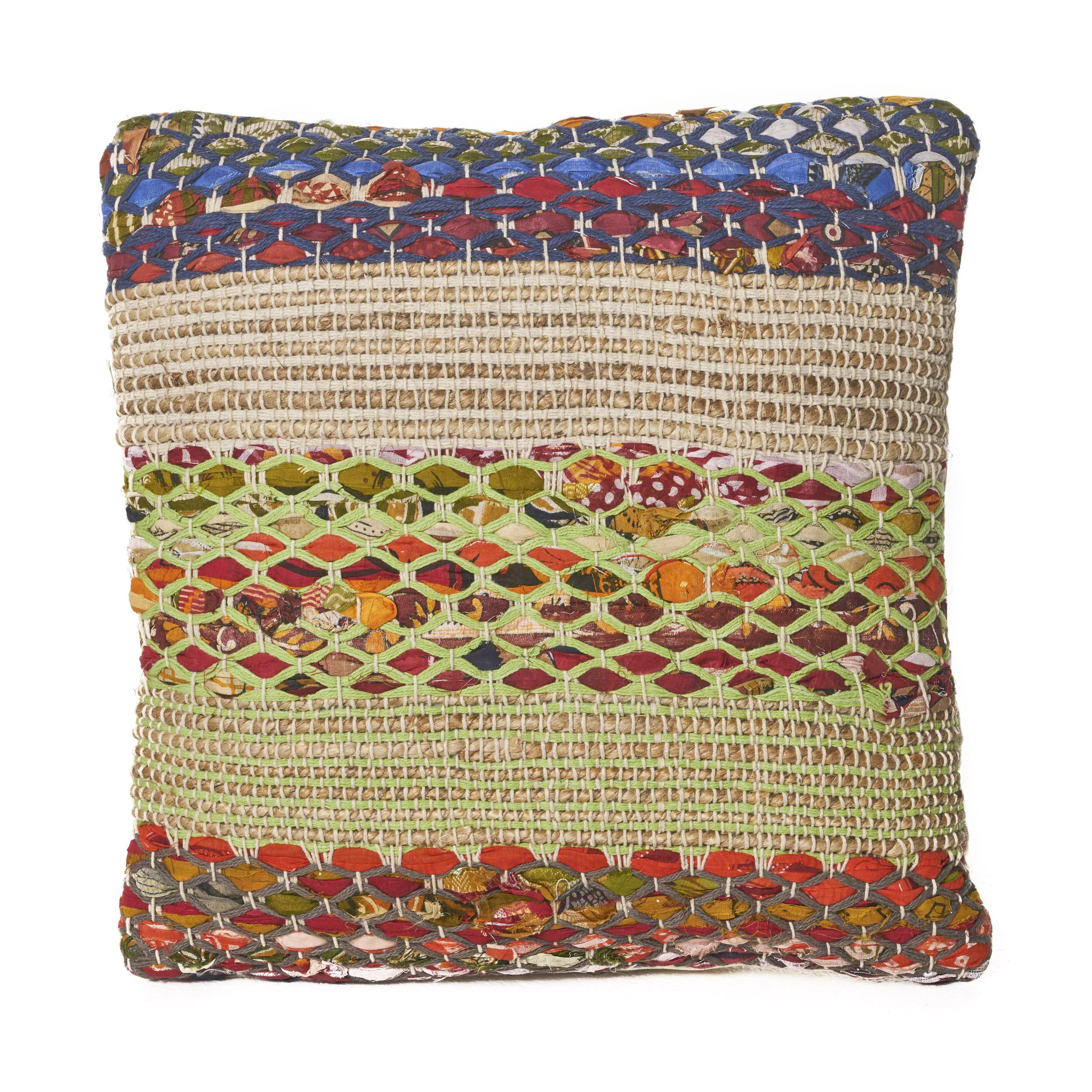 Layson Handcrafted Boho Fabric Pillow - furnishings