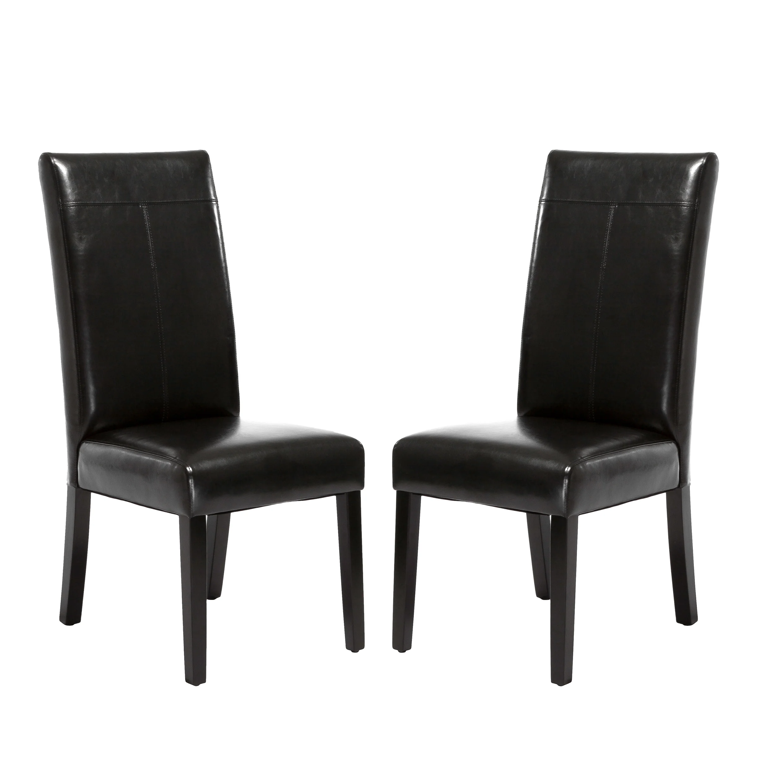 Percival T-Stitch Bonded Leather Dining Chairs (Set of 2) - furnishings