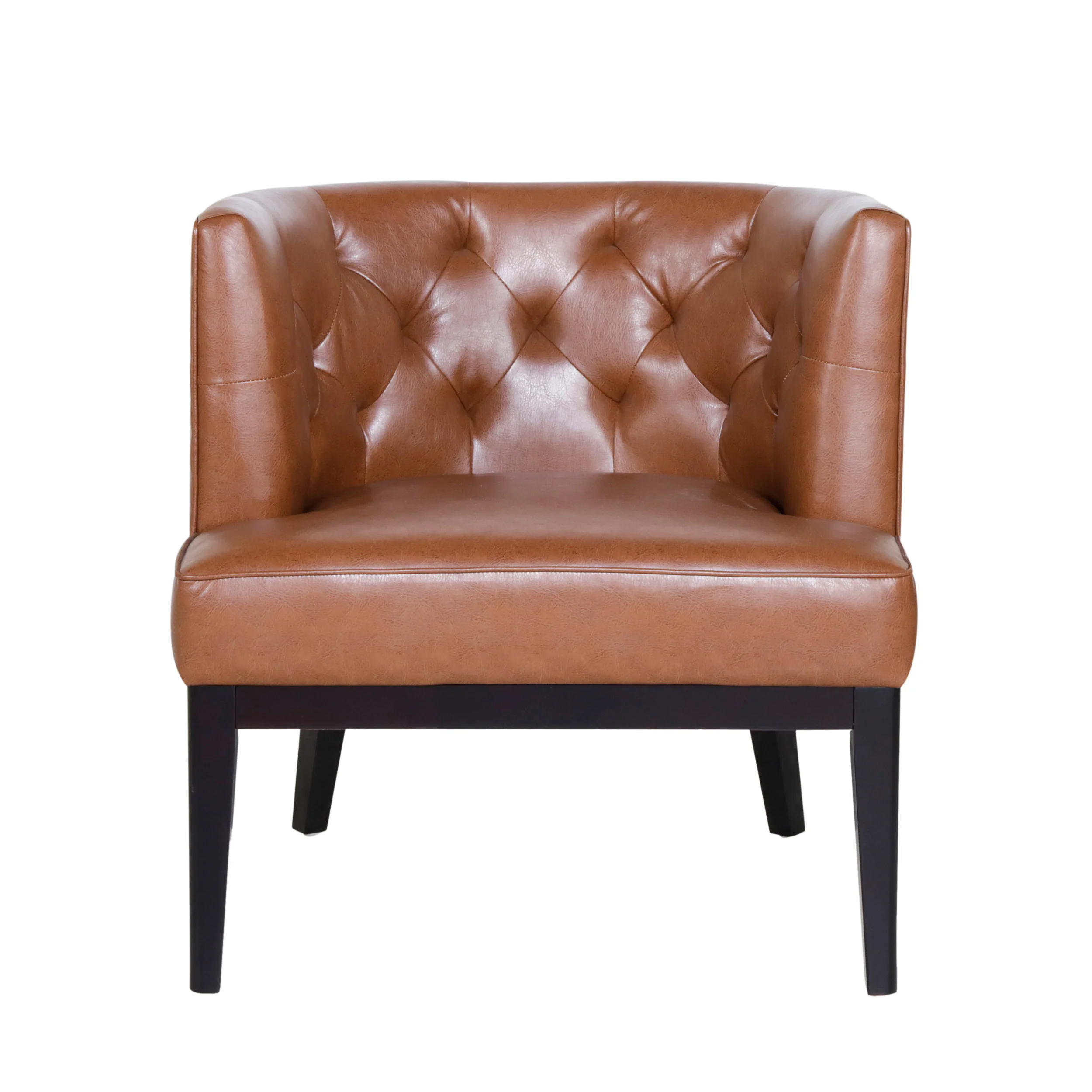 Evans Contemporary Fabric Tufted Accent Chair - furnishings