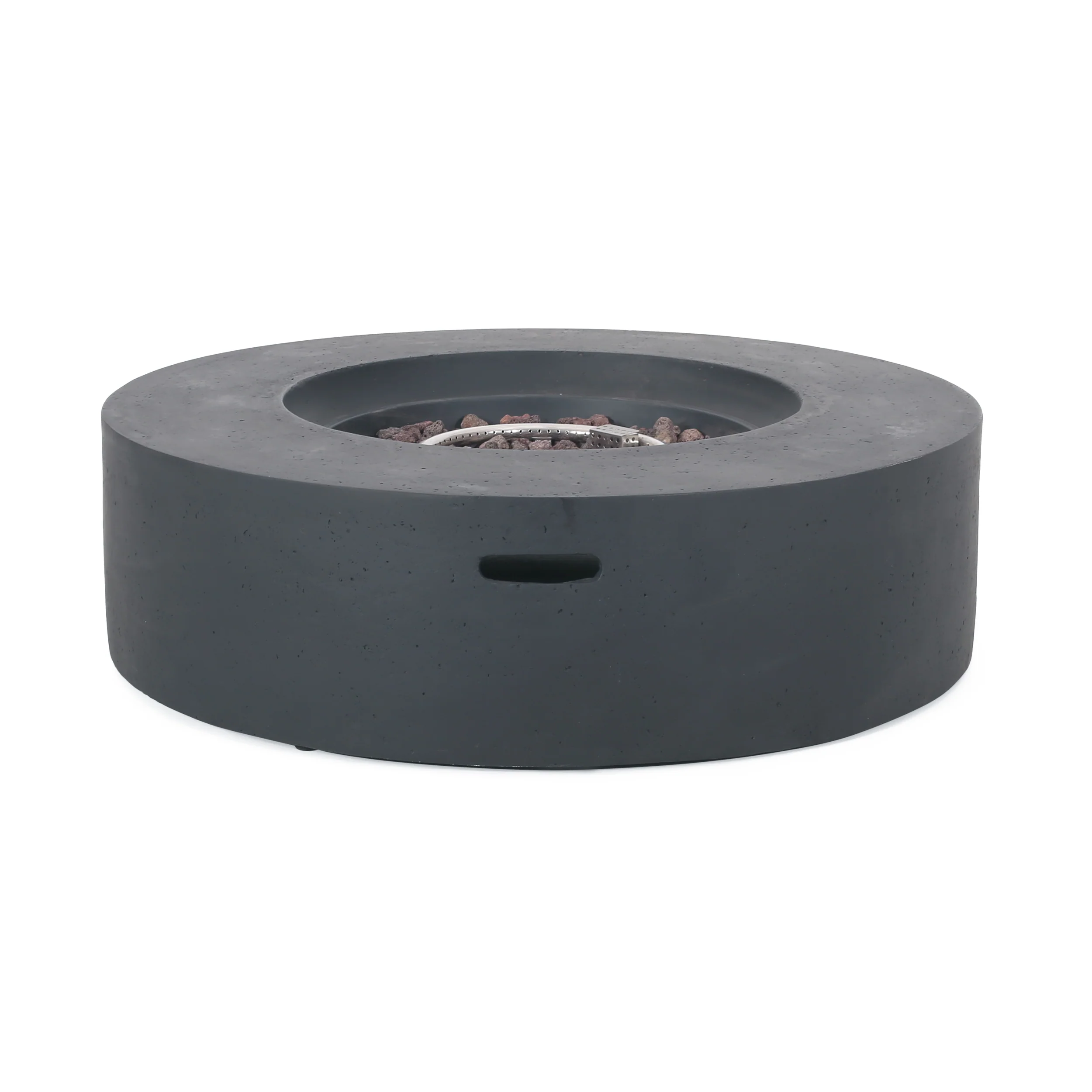 Hearth Outdoor 50,000 BTU Lightweight Concrete Circular Fire Pit (No Tank Holder) - furnishings