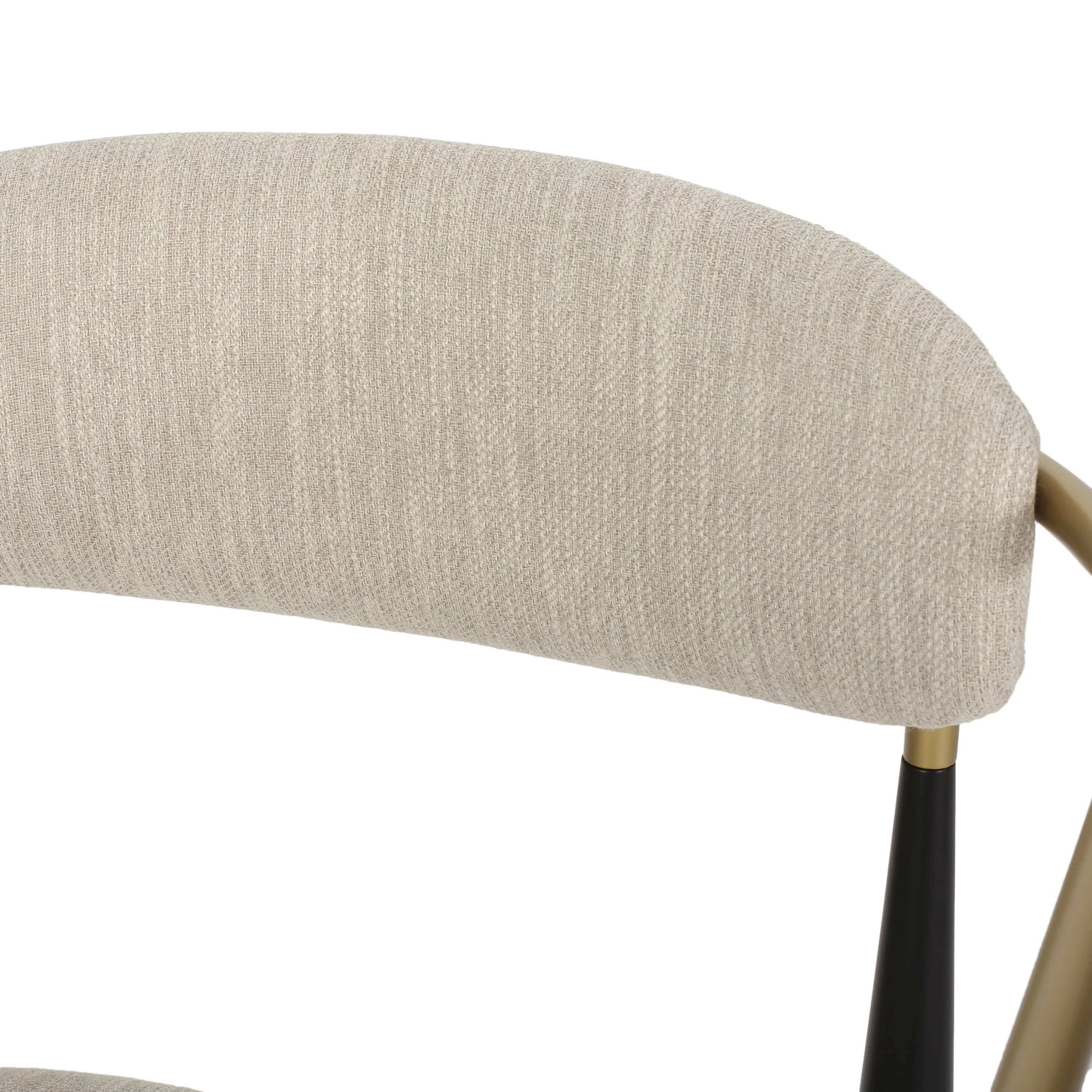 Camas Modern Fabric Upholstered Iron 30 Inch Barstools Set of 2 - furnishings