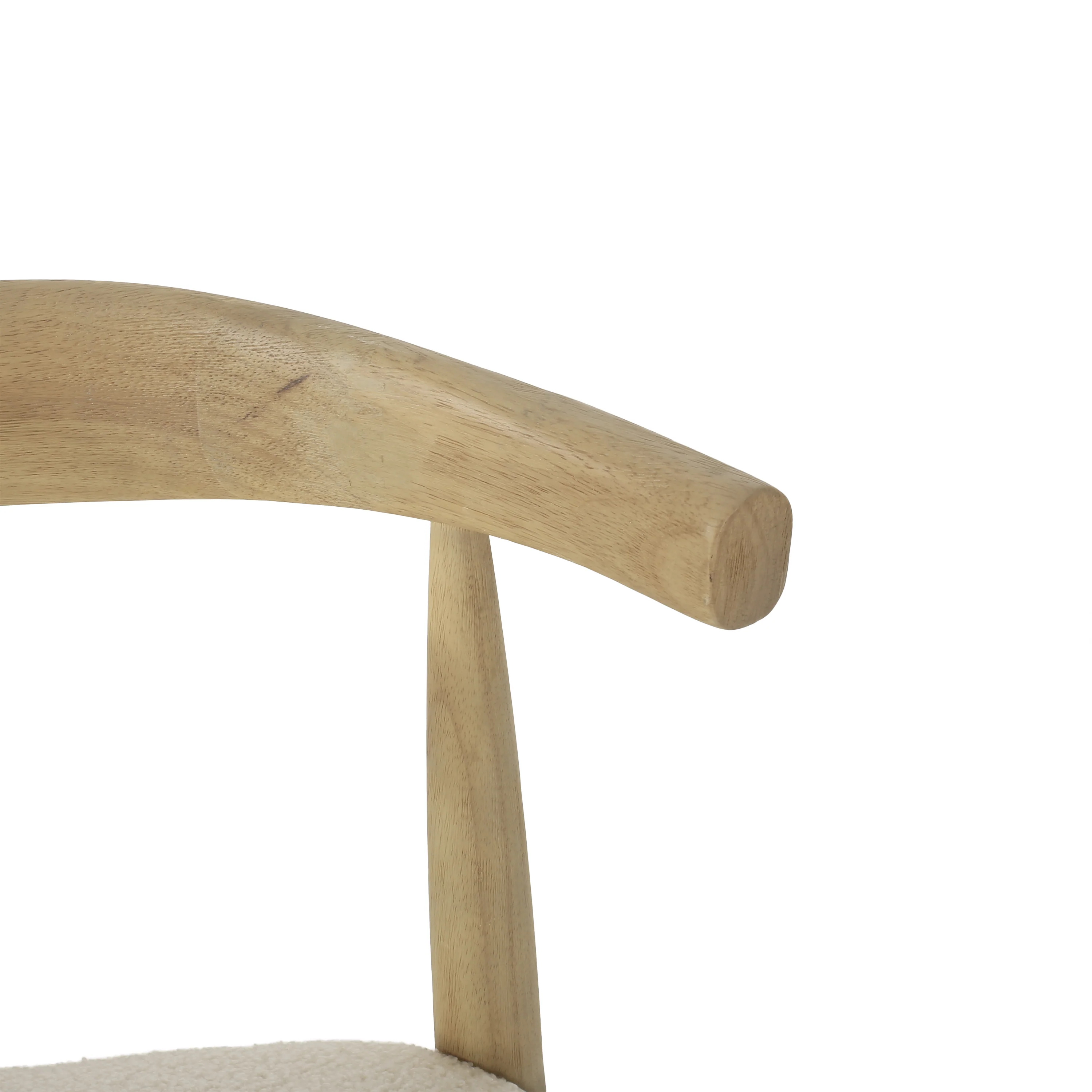 Covey Mid Century Modern Fabric Upholstered Wood Dining Chairs, Set of 2 - furnishings