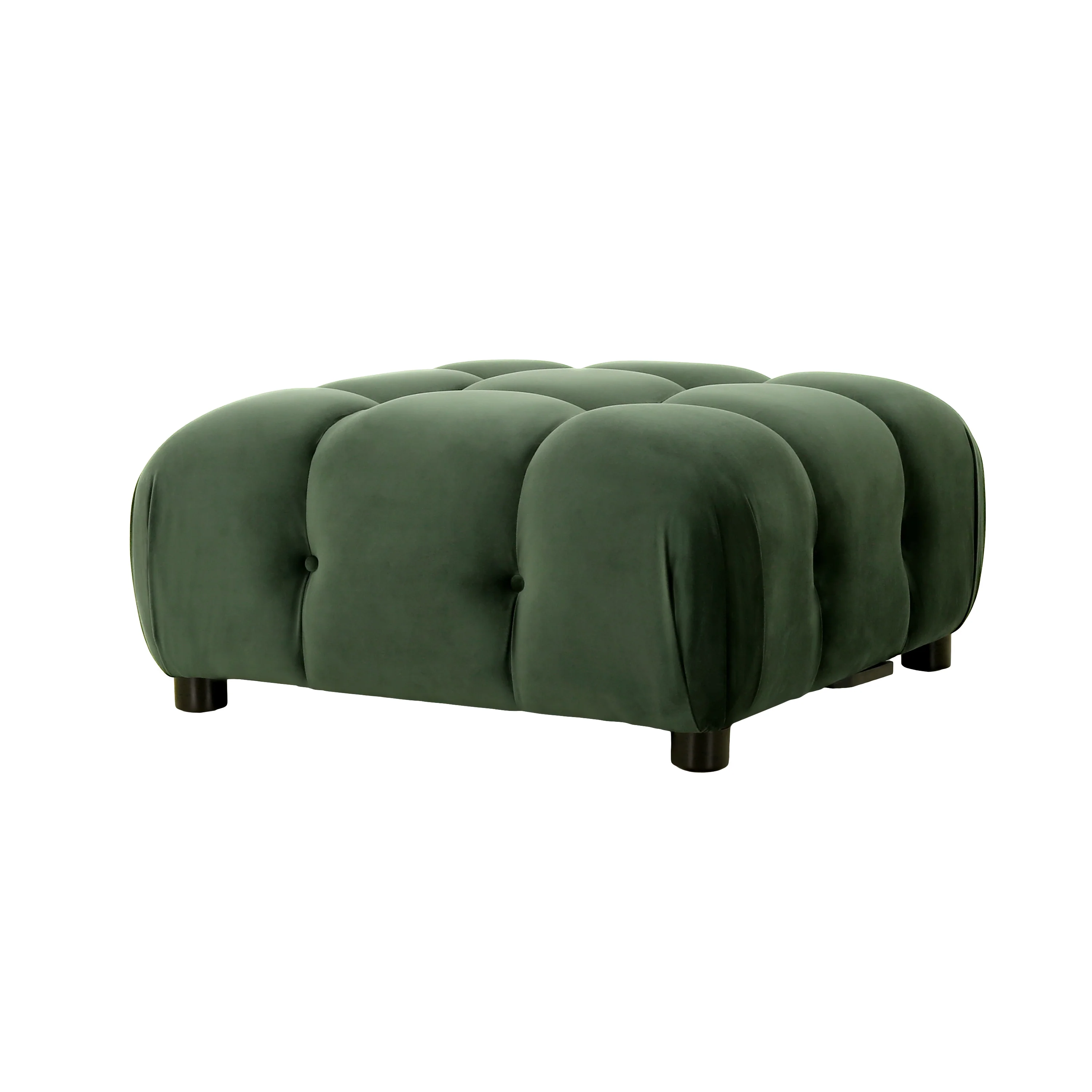 Kildare Velvet Tufted Ottoman - furnishings