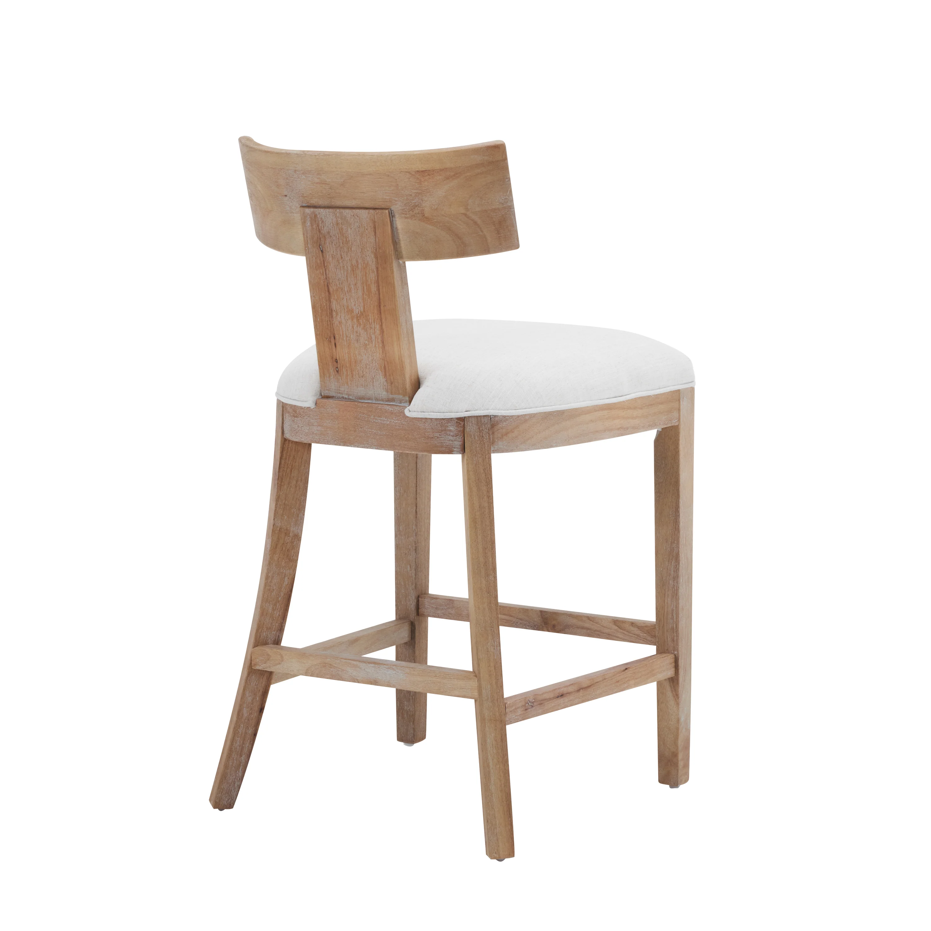 Brussels Upholstered Barstool with Light Gray Cushions - furnishings