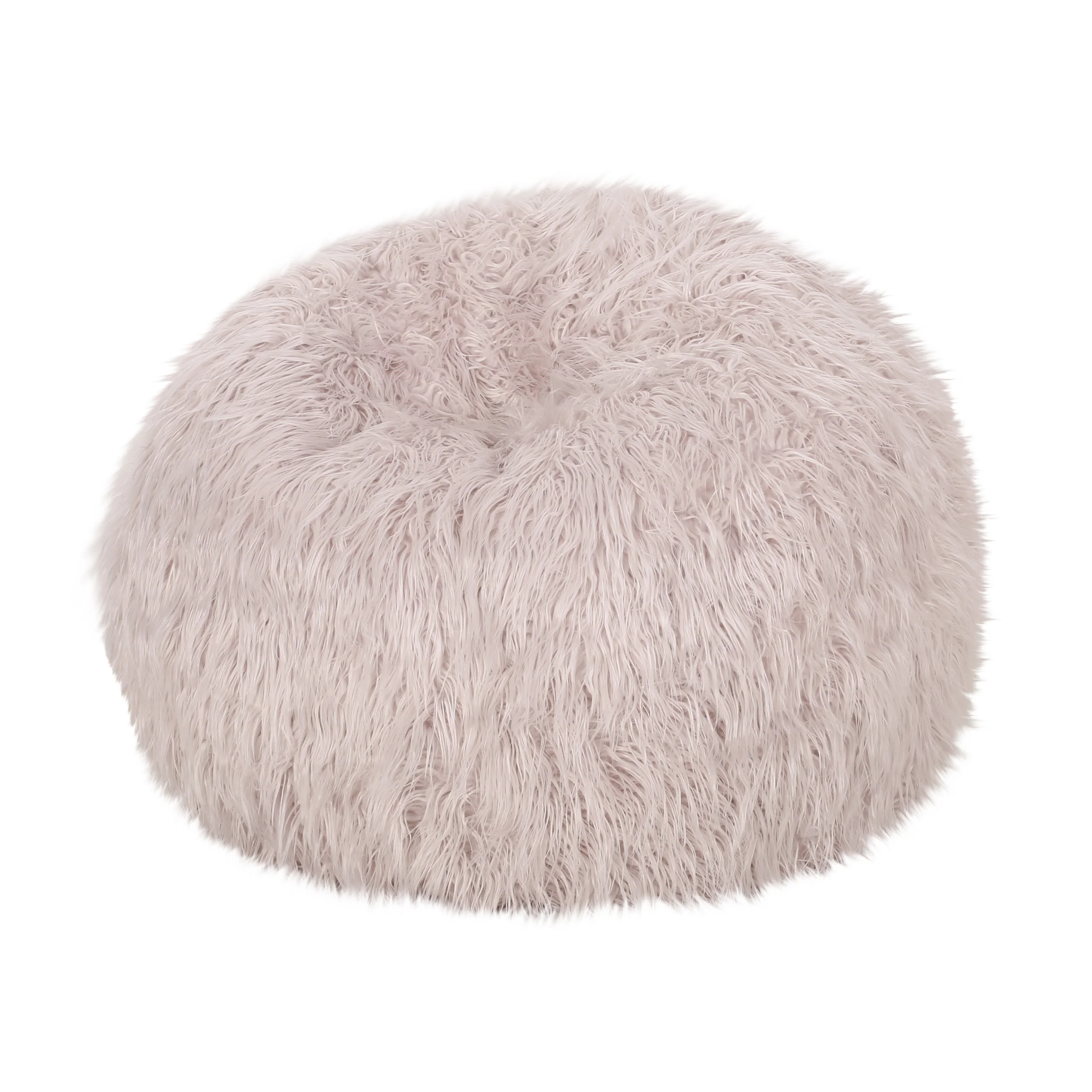 Dundas Modern Glam 3 Foot Faux Fur Bean Bag - furnishings