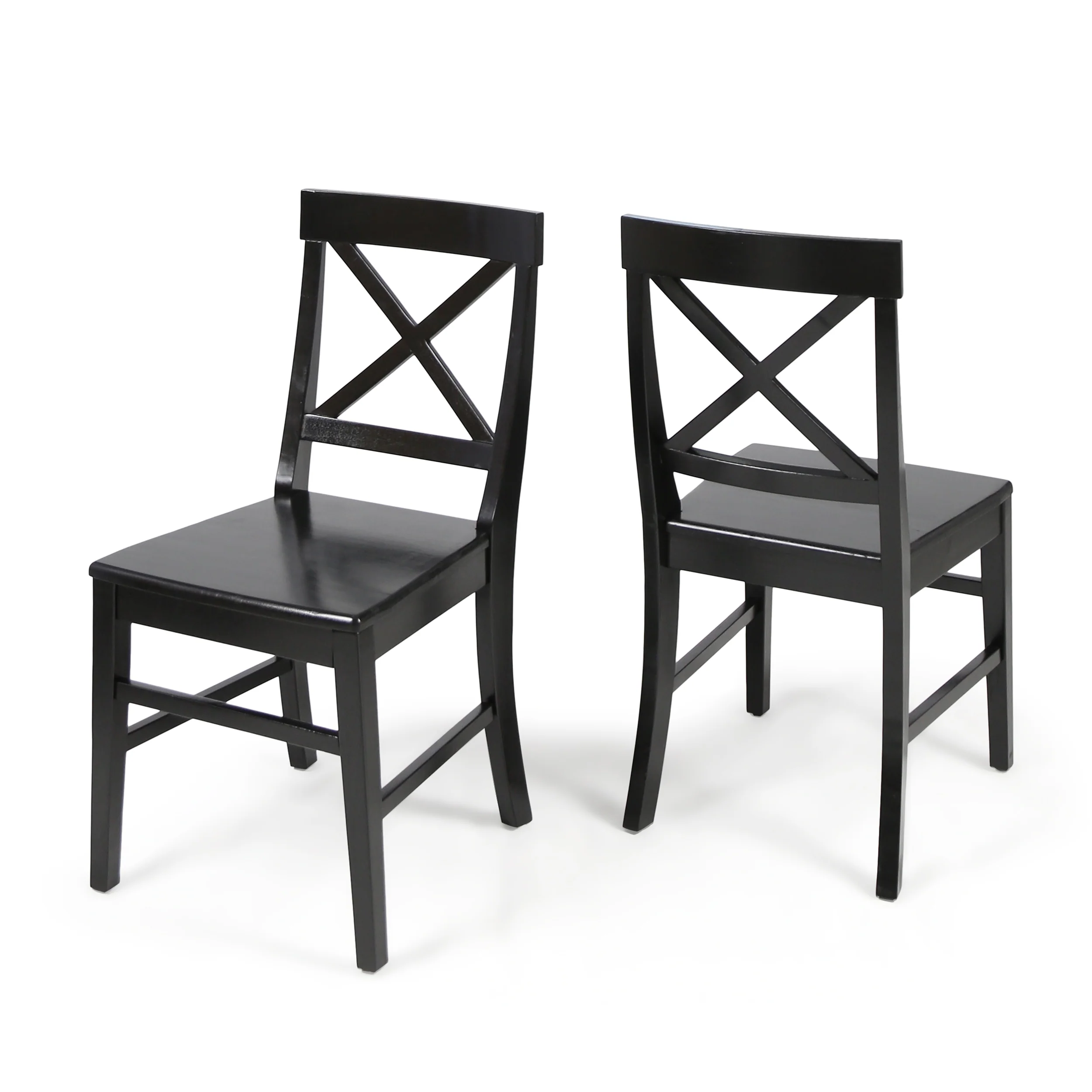 Truda Farmhouse  Acacia Wood Dining Chairs (Set of 2) - furnishings