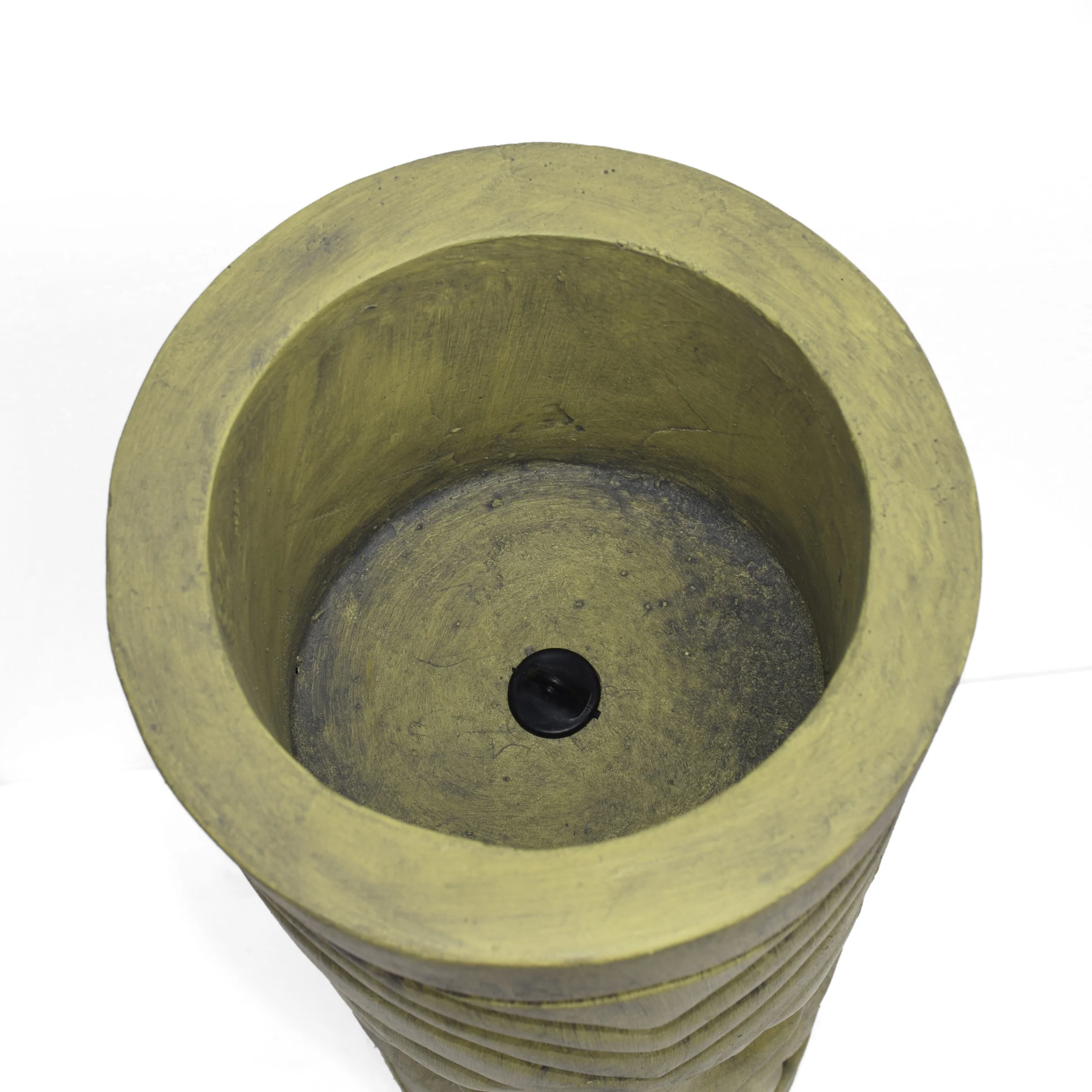 Jayleen Outdoor Tiki Urn, Antique Green Finish - furnishings