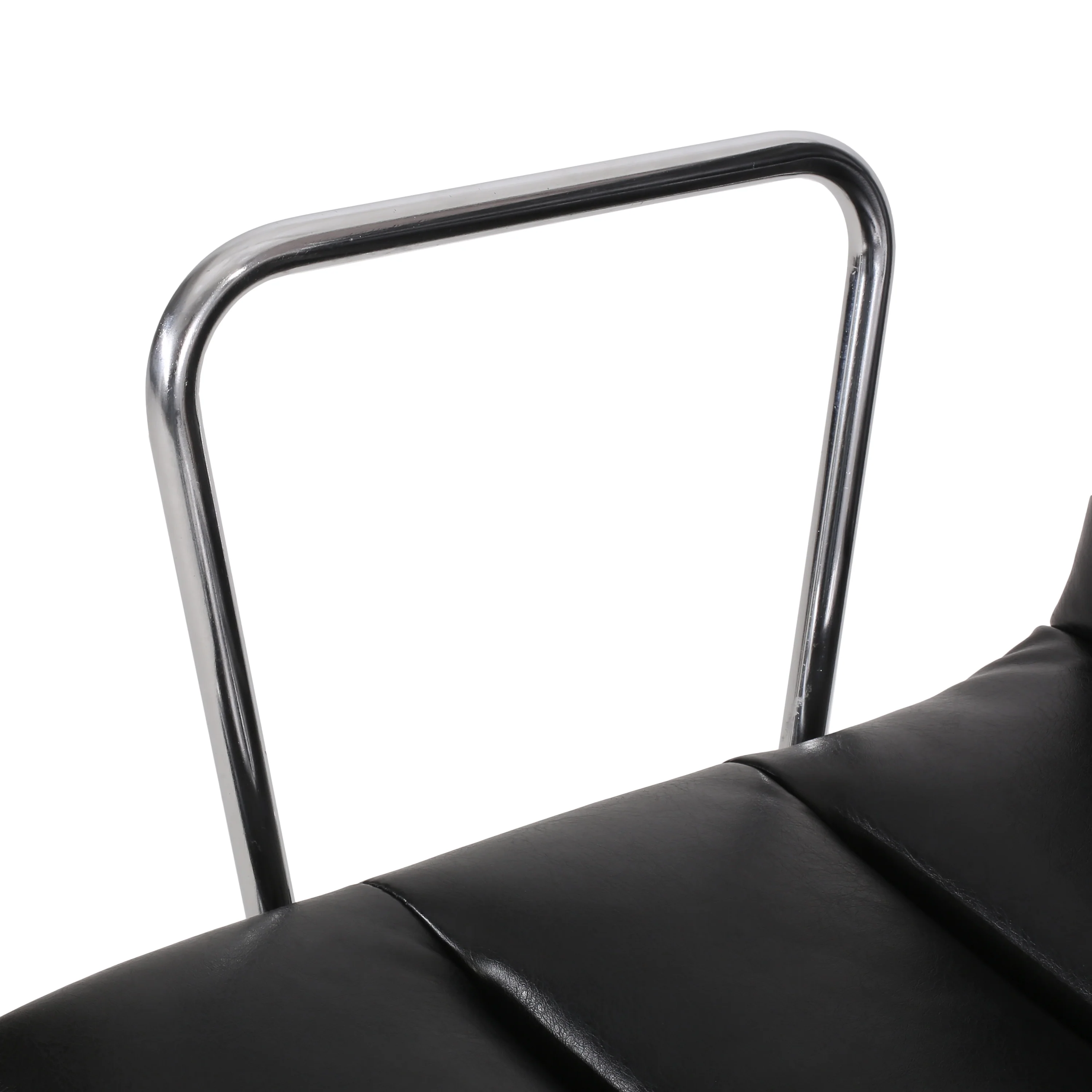 Gould Contemporary Faux Leather Channel Stitch Swivel Office Chair - furnishings