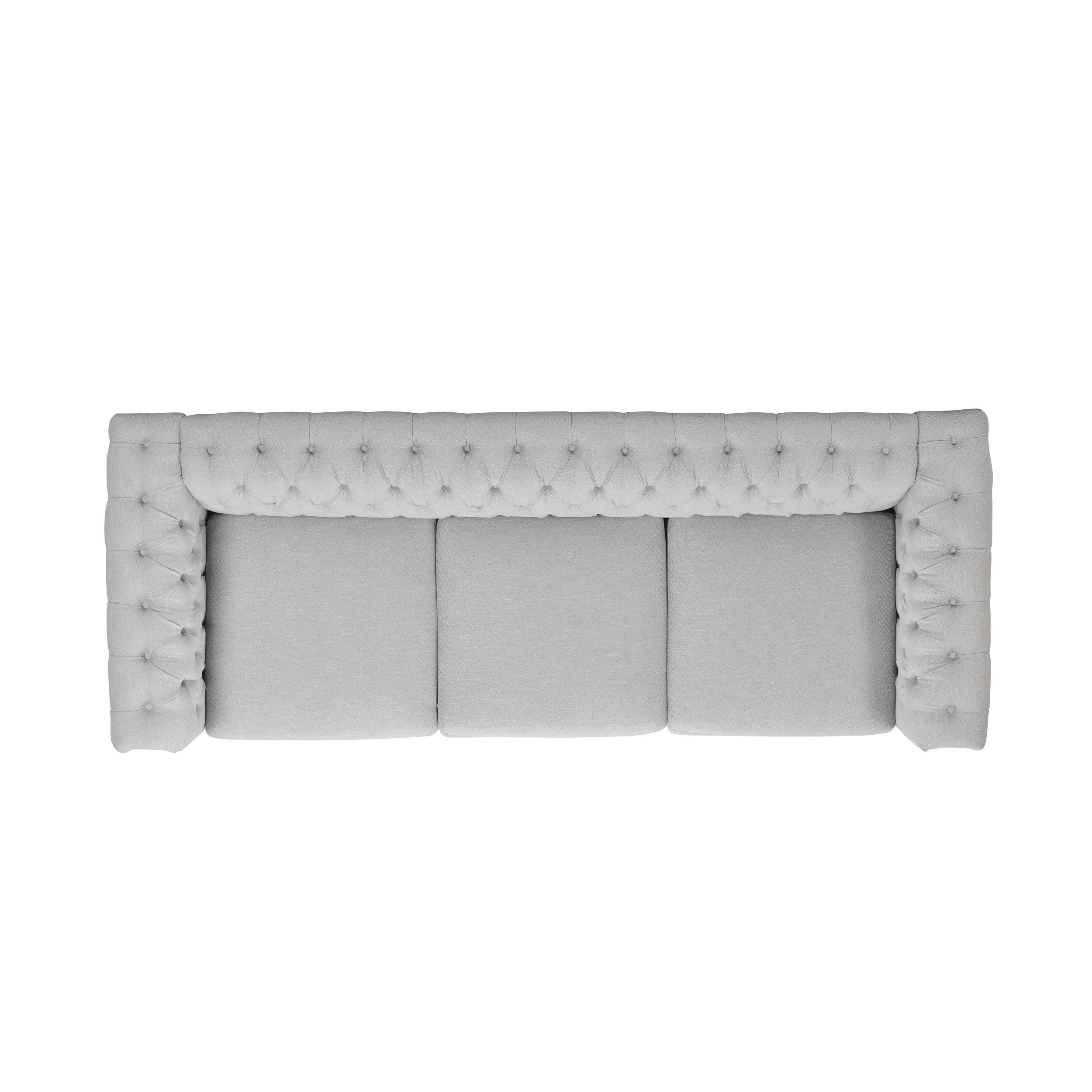 Zyiere Tufted Chesterfield 3 Seater Sofa - furnishings