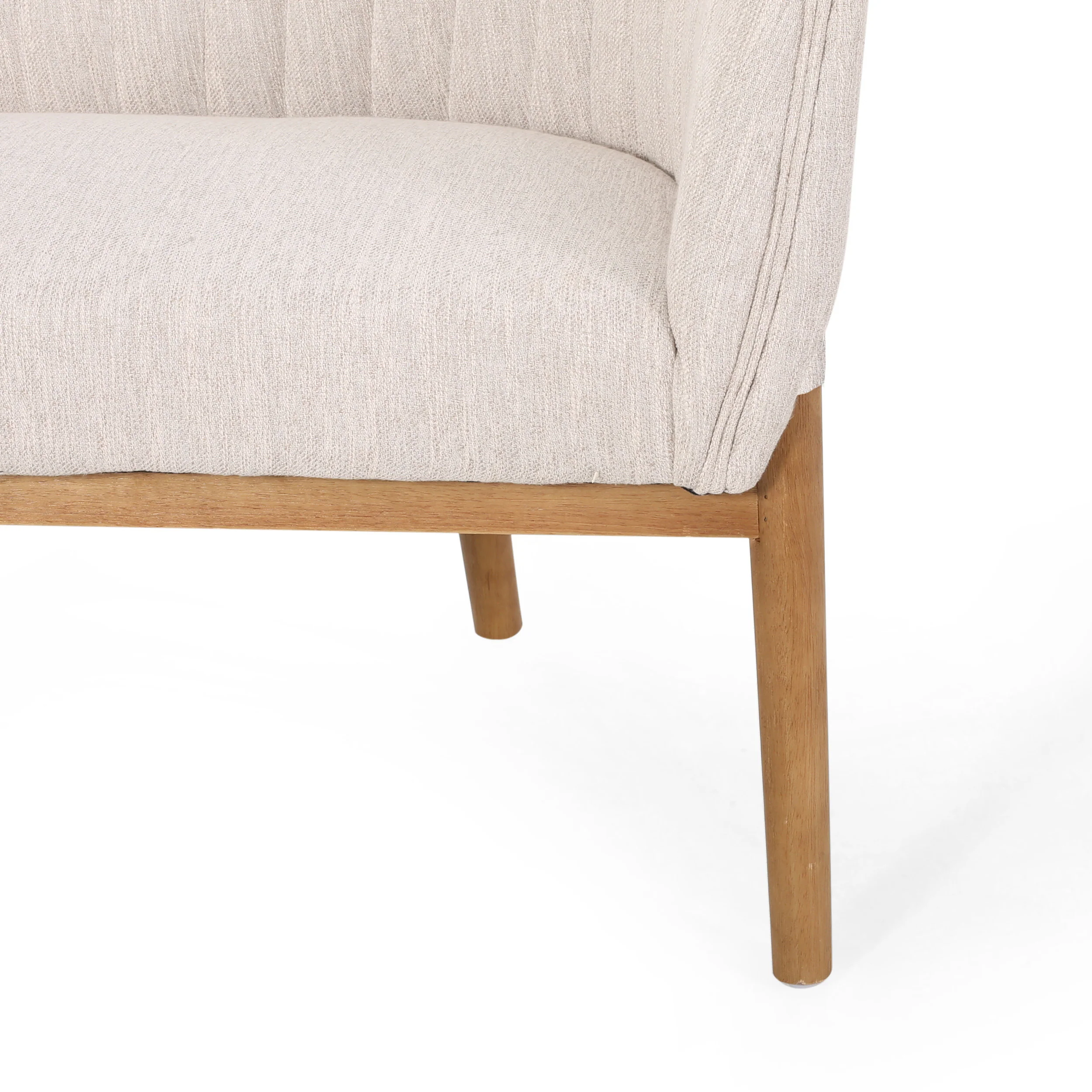 Deborah Mid-Century Fabric Settee - furnishings