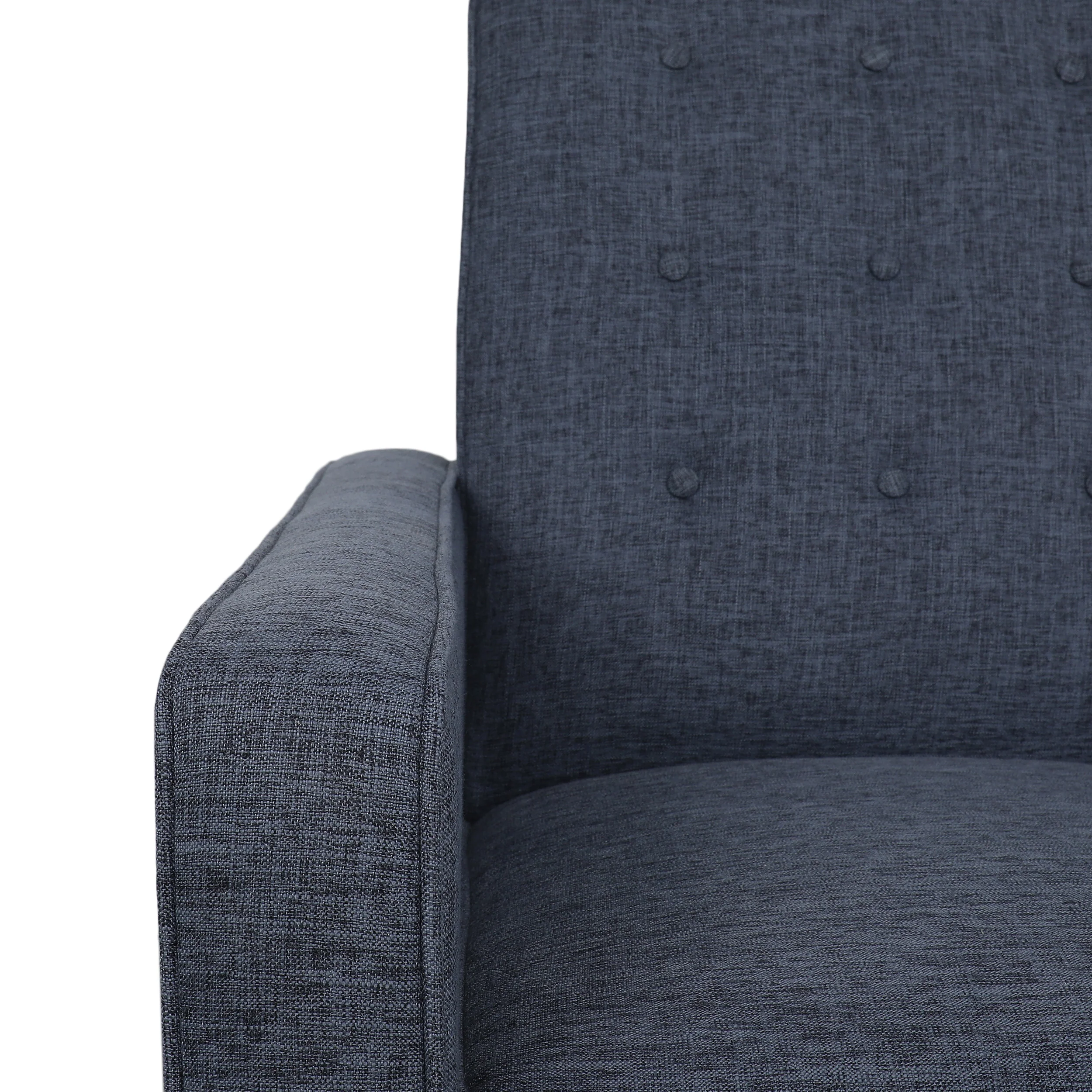 Manville Contemporary Tufted Loveseat Pushback Recliner - furnishings