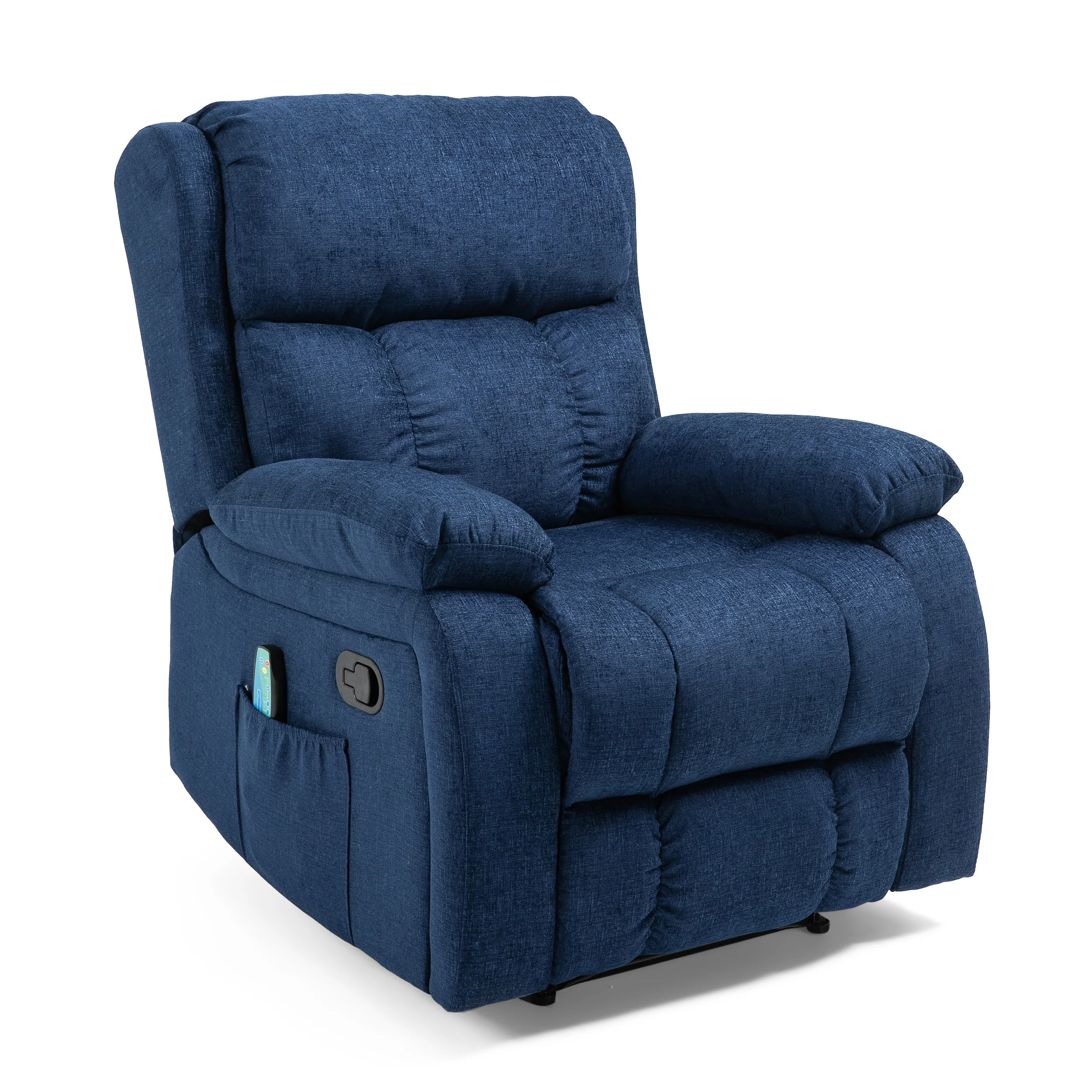 Lexie Contemporary Pillow Tufted Massage Recliner - furnishings