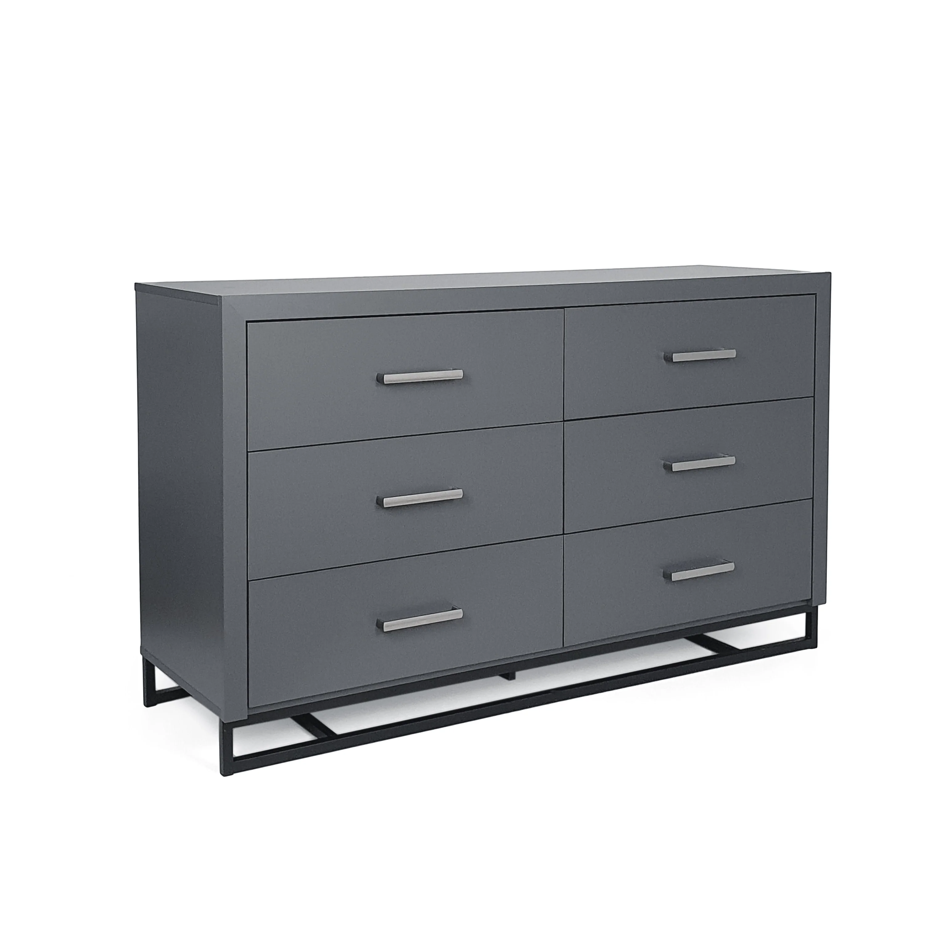 Borah Contemporary Faux Wood 6 Drawer Double Dresser - furnishings