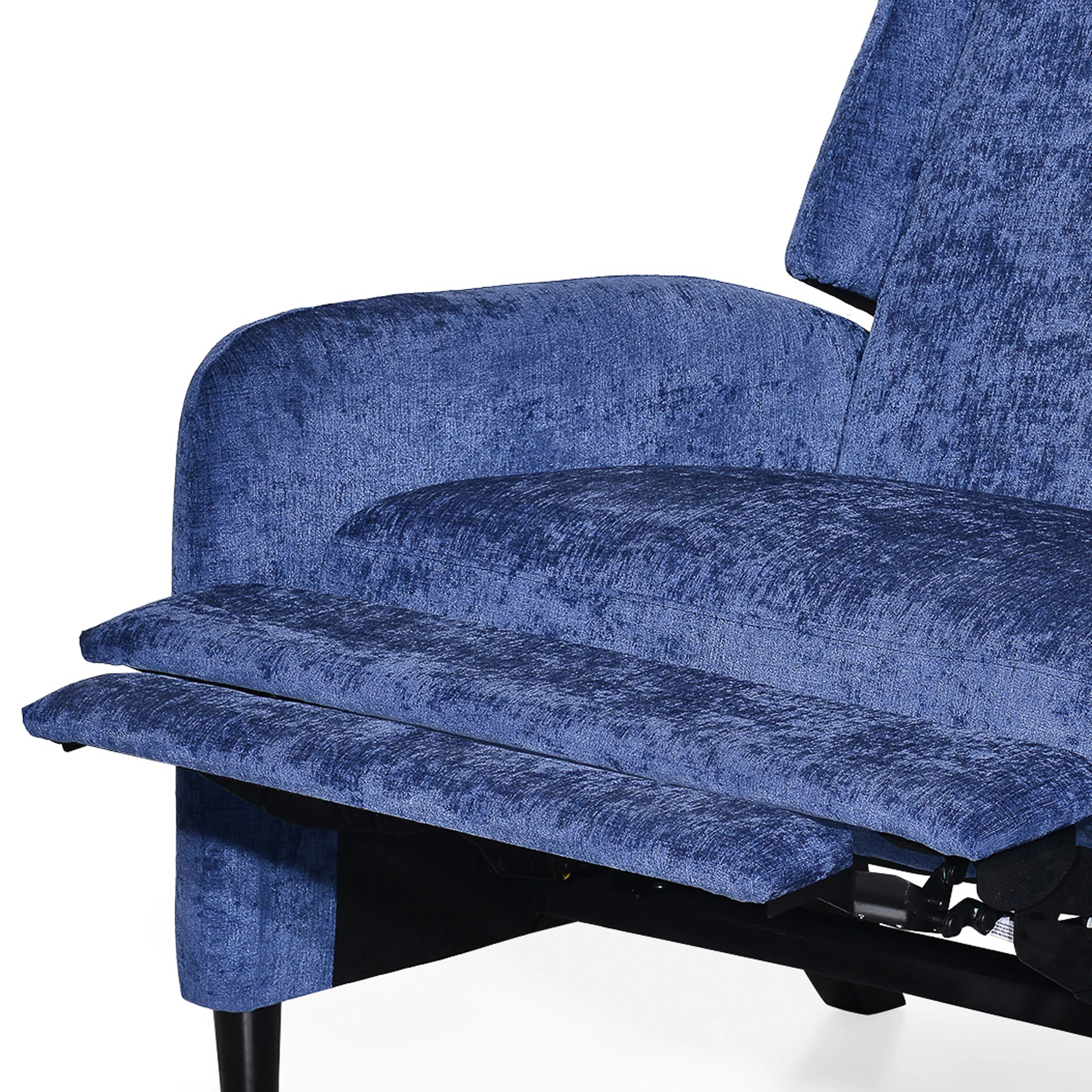 Rockney Contemporary Oversized Fabric Pushback Recliner - furnishings